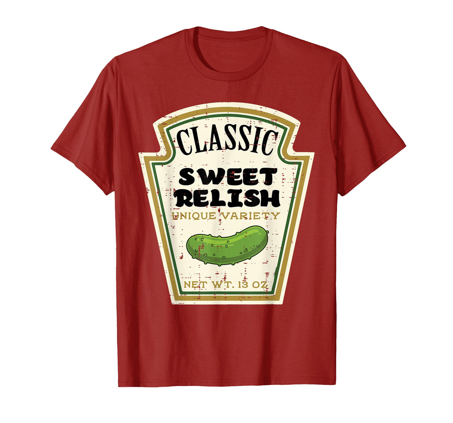 Halloween Pickle Sweet Relish Condiment Costume Men Women T-Shirt