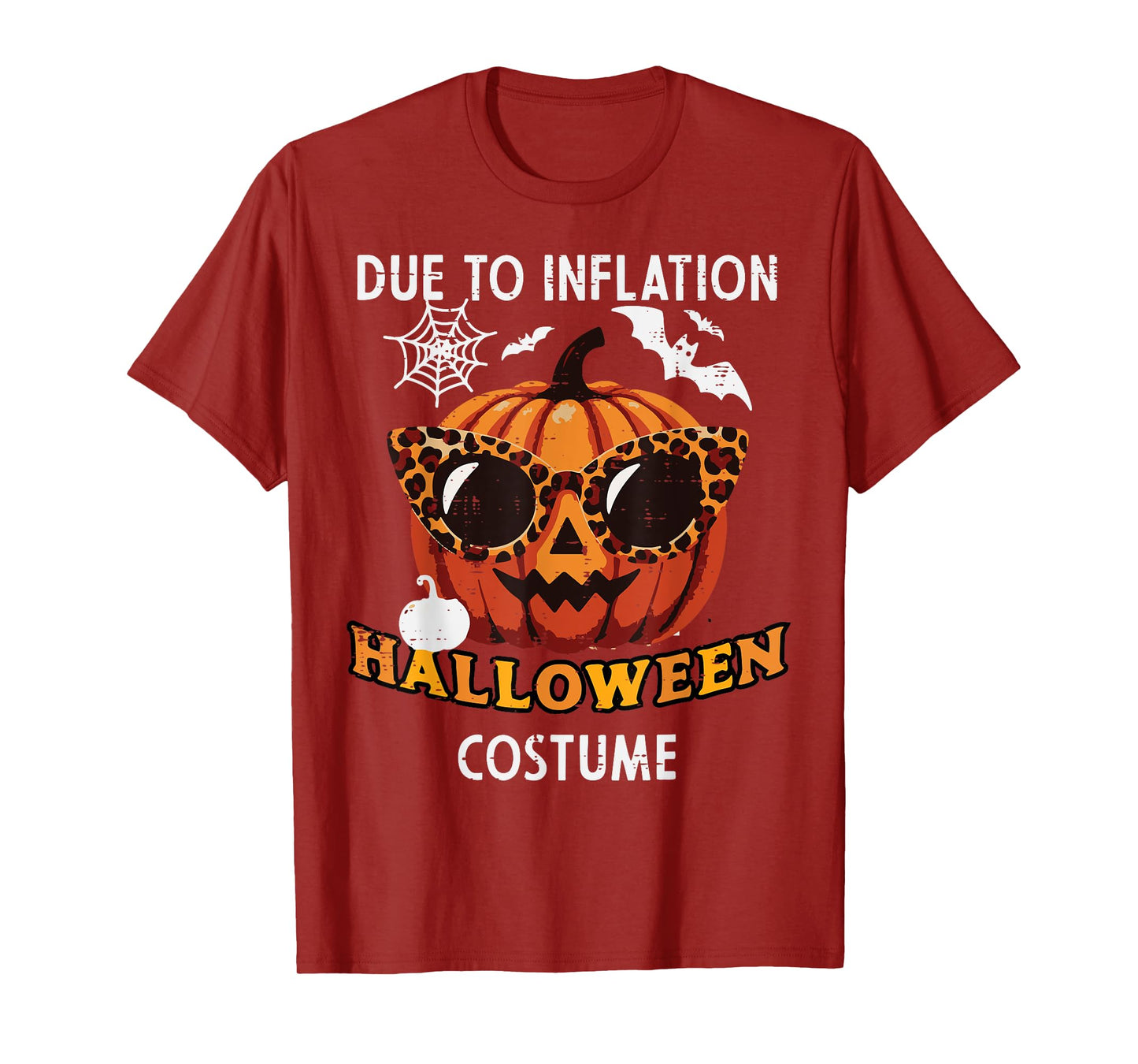 Due to Inflation Halloween Costume Funny Pumpkin Women Men T-Shirt