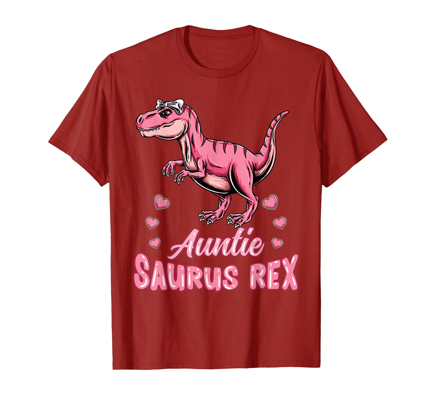Auntie Saurus Rex Auntiesaurus Dinosaur Family T-Shirt