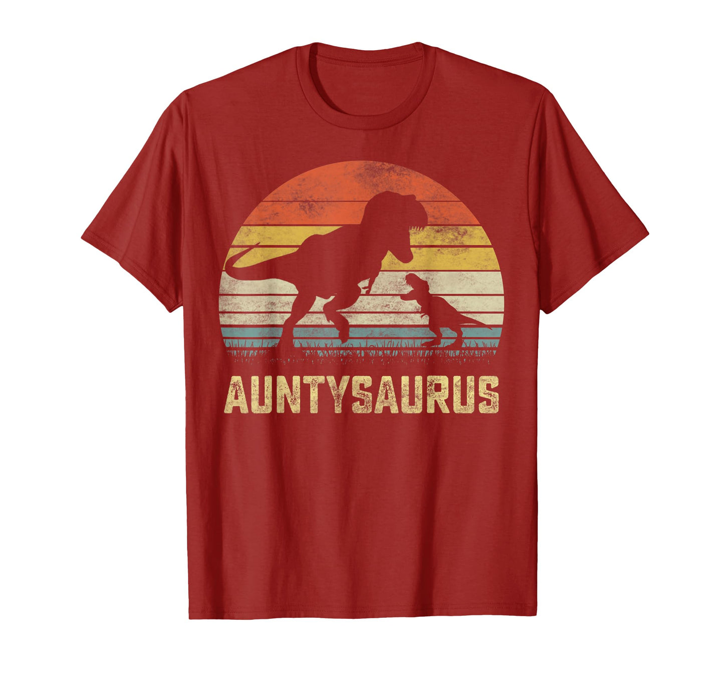 Auntysaurus T Rex Dinosaur Aunty Saurus Family Matching T-Shirt