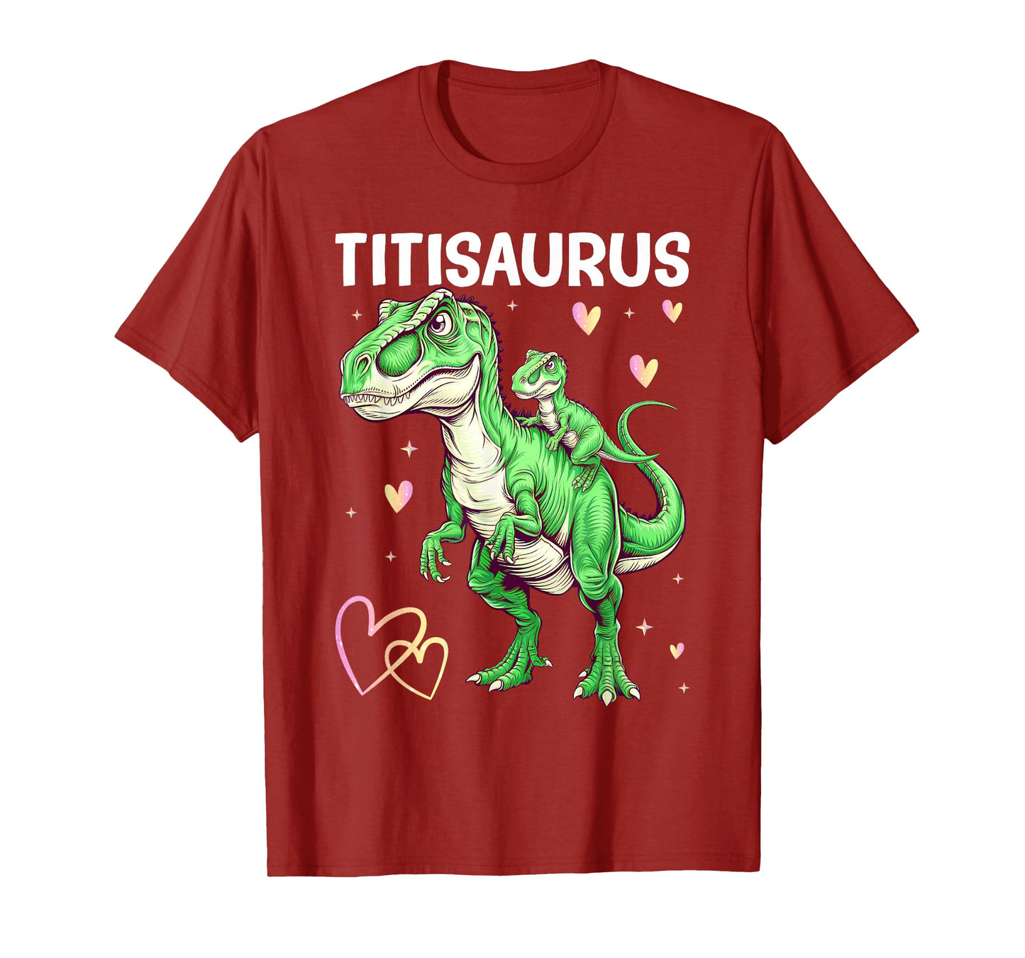 Titisaurus Titi Tyrannosaurus Dinosaur Baby Aunt T-Shirt