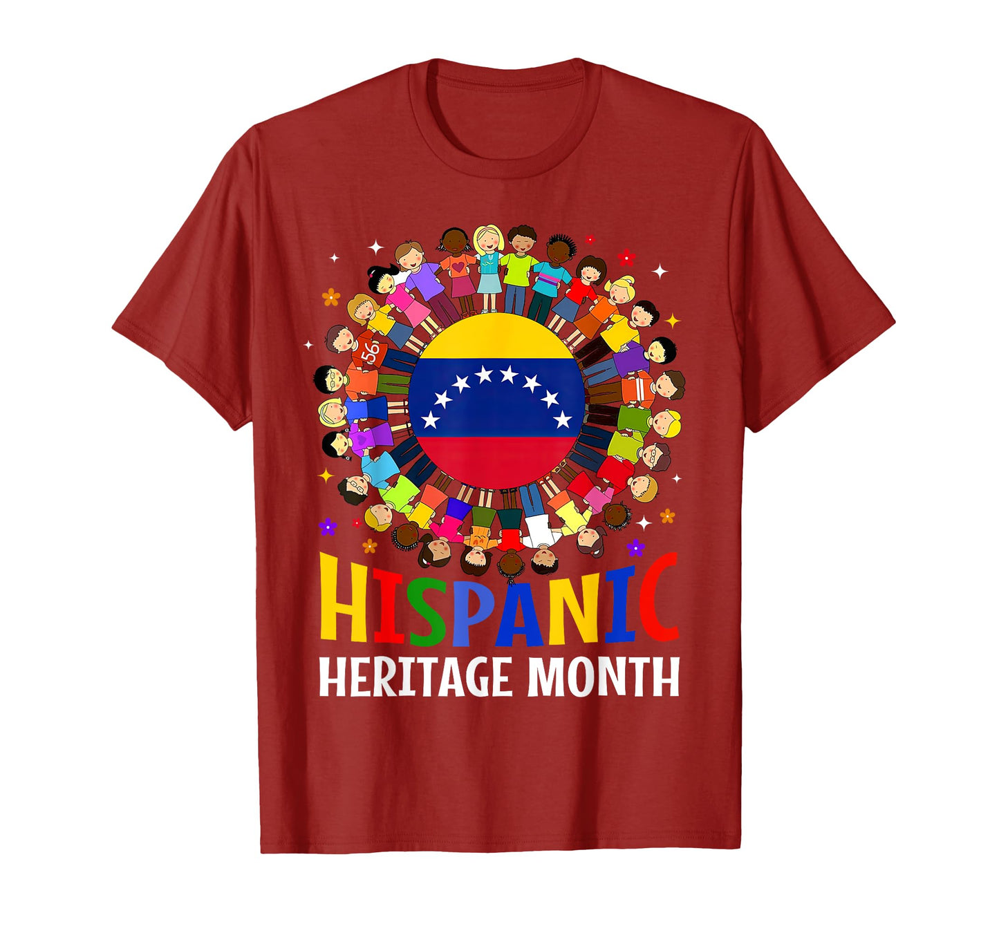 Hispanic Heritage Month Venezuela Kids Boys Girls T-Shirt