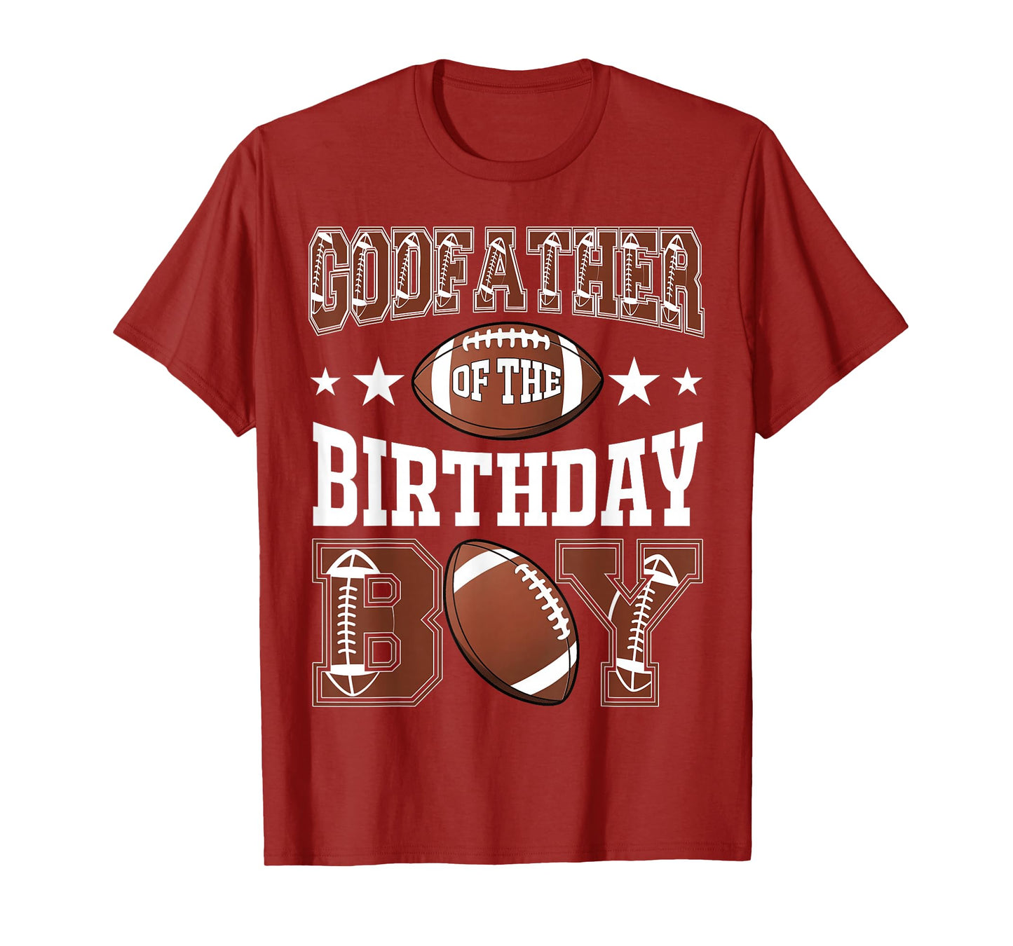 GodFather Of The Birthday Boy Football Game Day T-Shirt