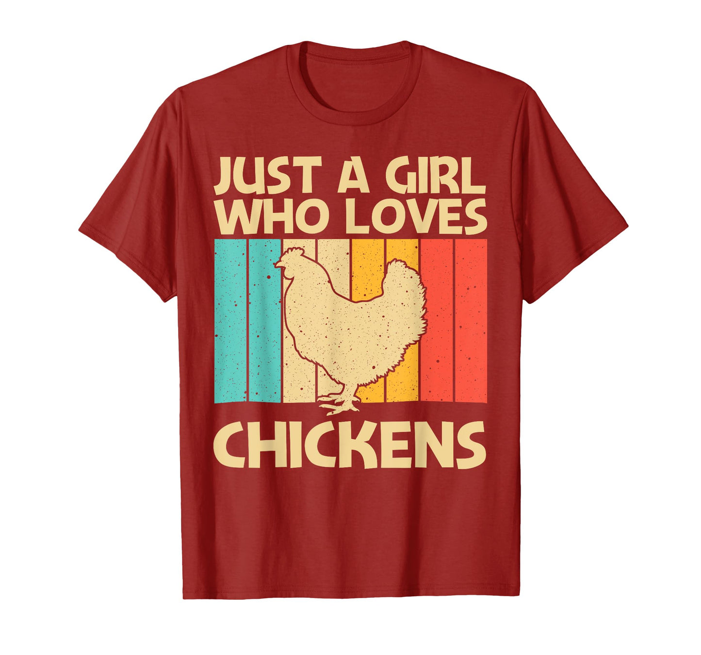 Funny Chicken Art For Girls Mom Chicken Farmer Poultry Lover T-Shirt
