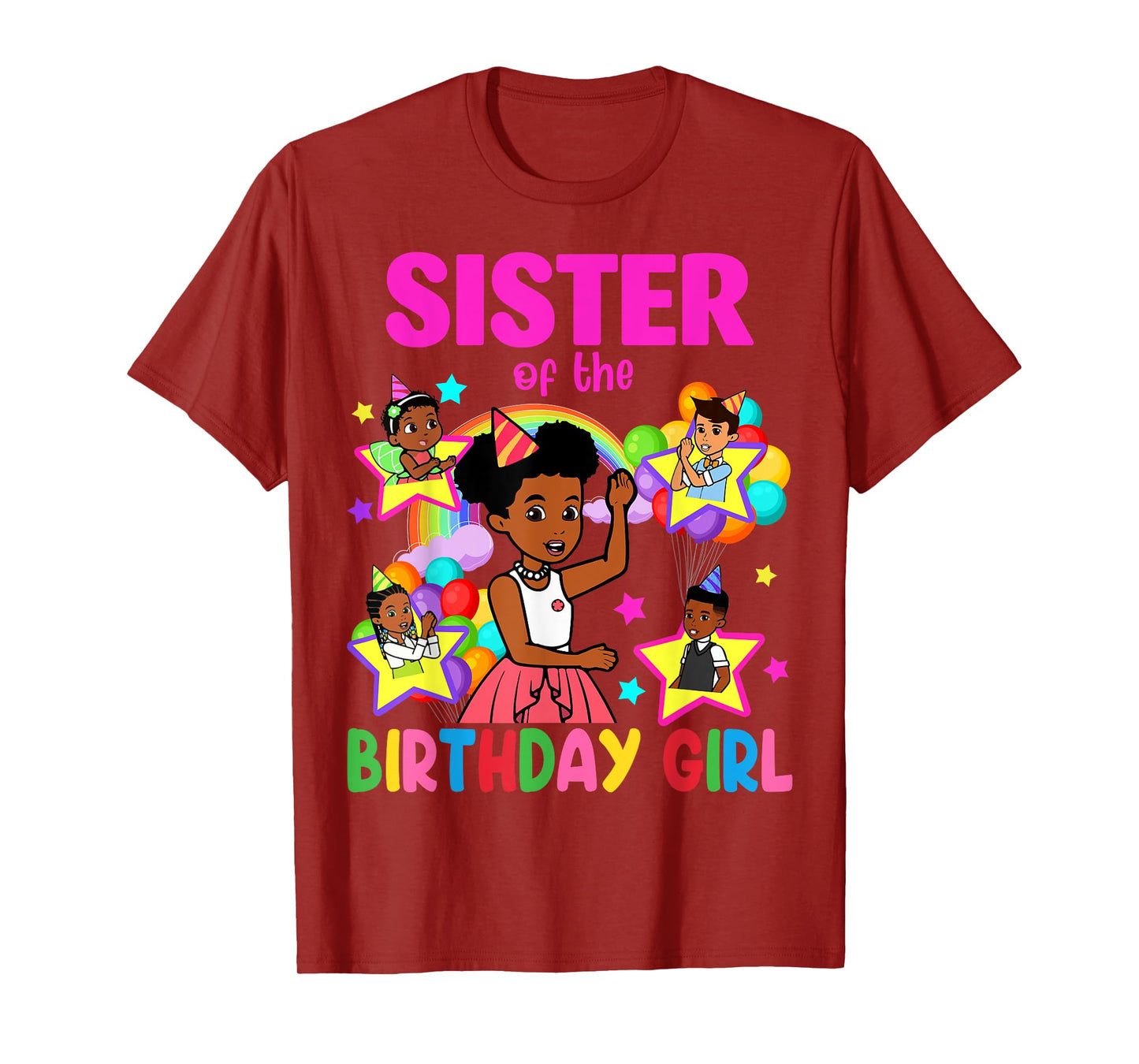 Sister Of Birthday Girl Gracie Birthday Dolls Girl Party T-Shirt