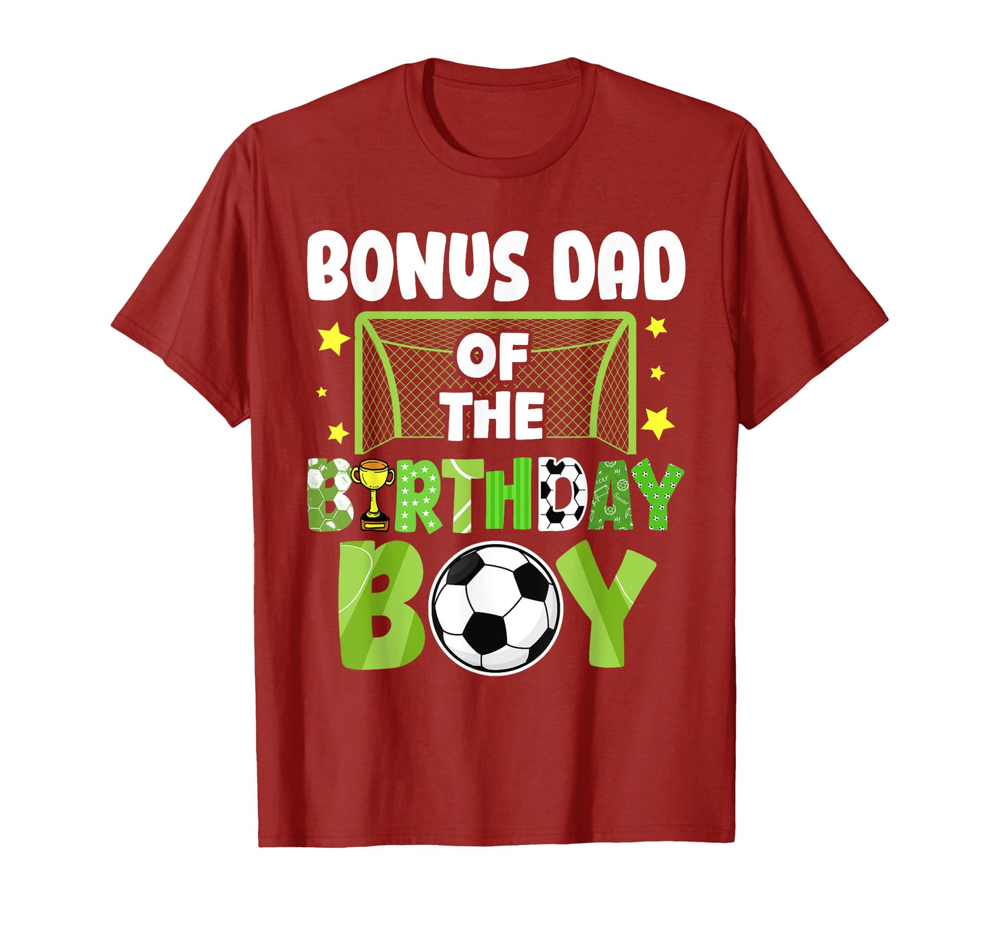 Soccer Bonus Dad Birthday Boy Party Soccer Family Matching T-Shirt