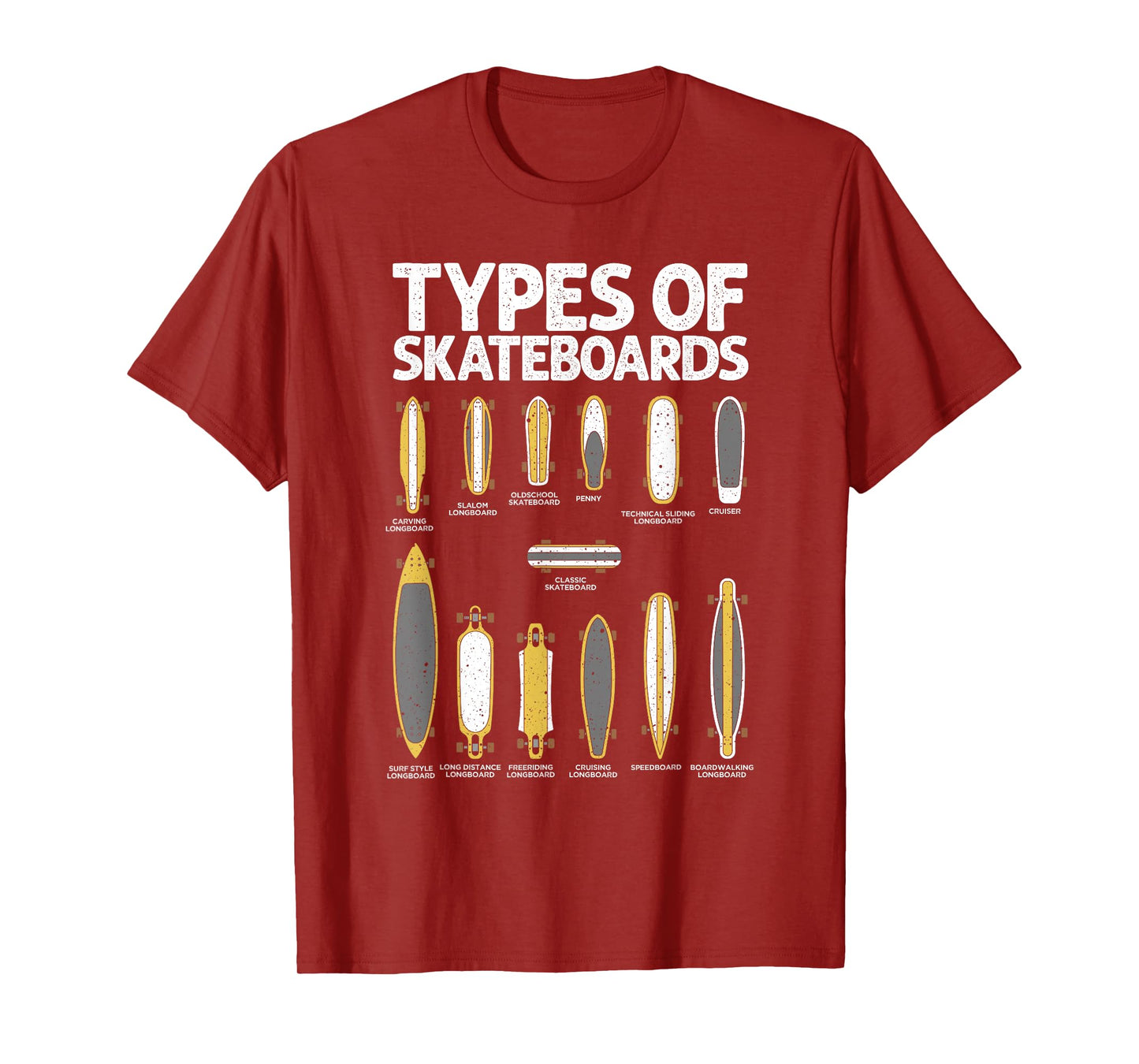 Cool Skateboard Art For Men Women Skateboarding Skateboarder T-Shirt