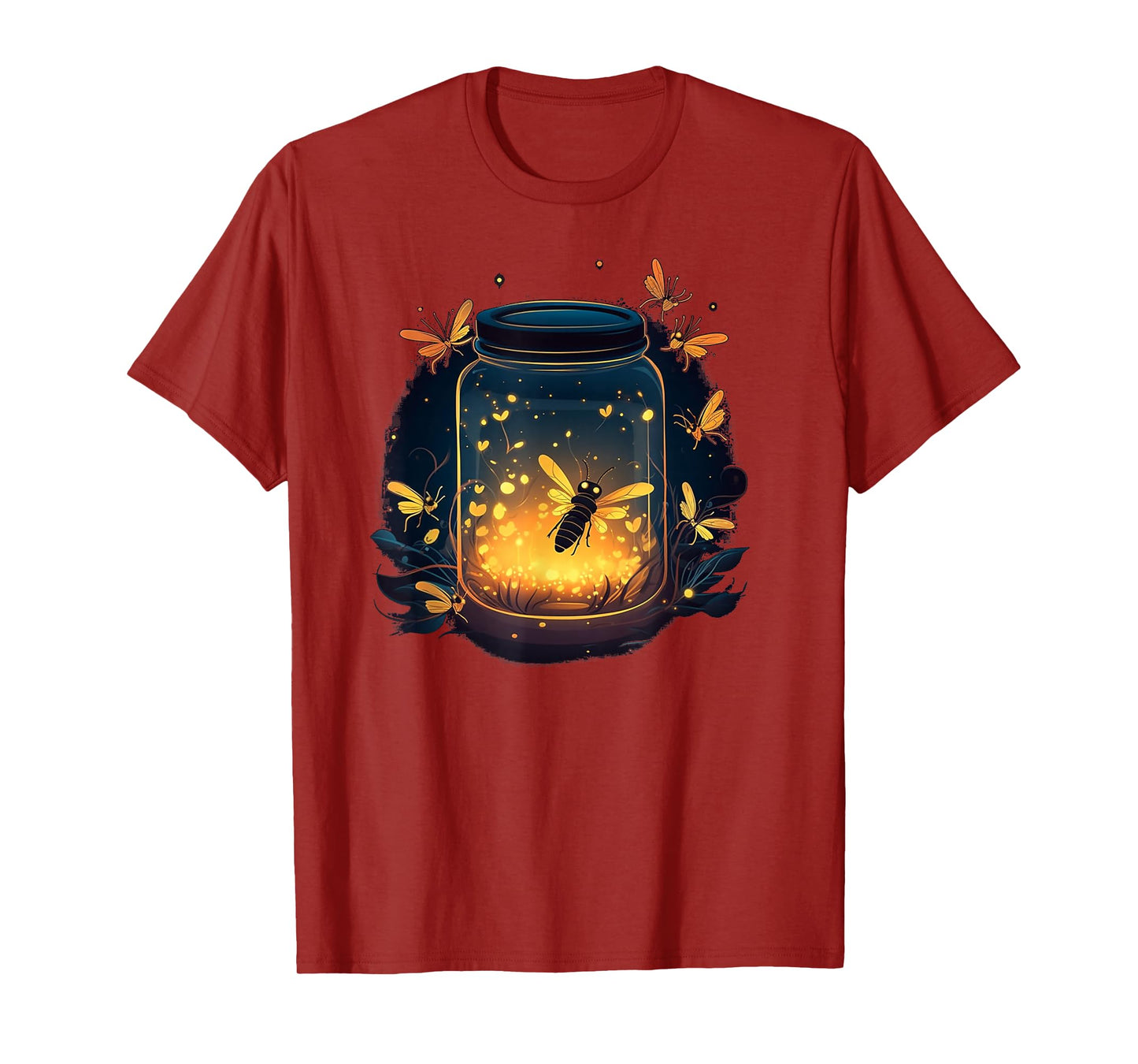 Glowing Fireflies in Jar T-Shirt