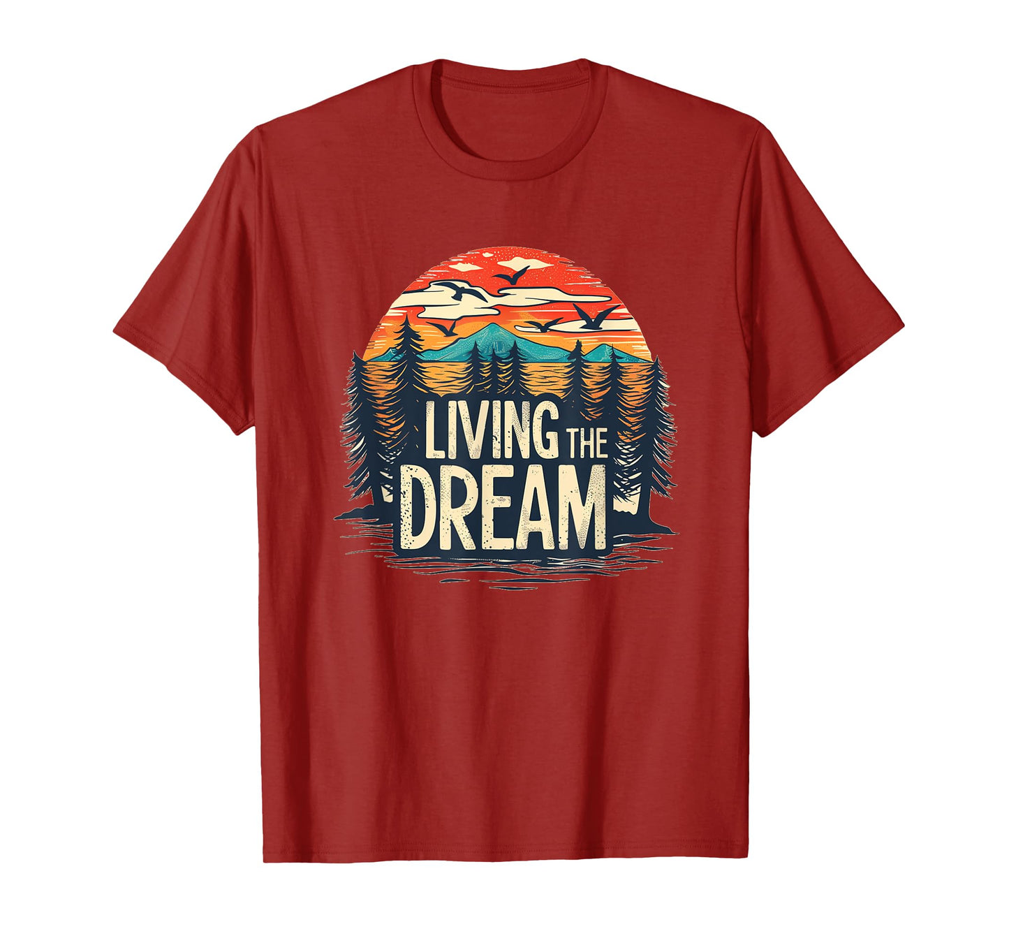 Living the Dream with nice Forest and Mountains Costume T-Shirt