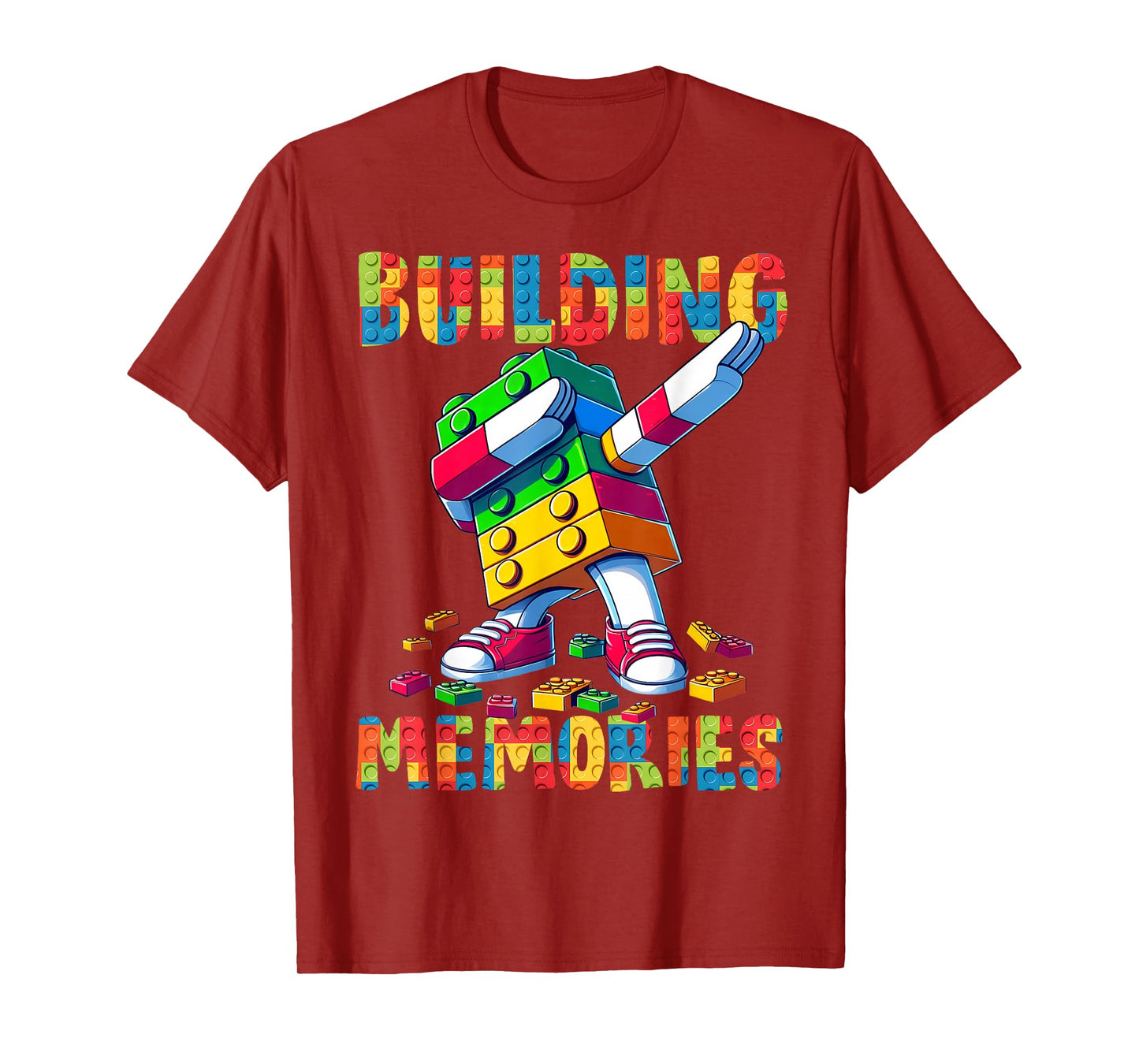 Building Memories Master Builder Building Bricks Blocks Dab T-Shirt