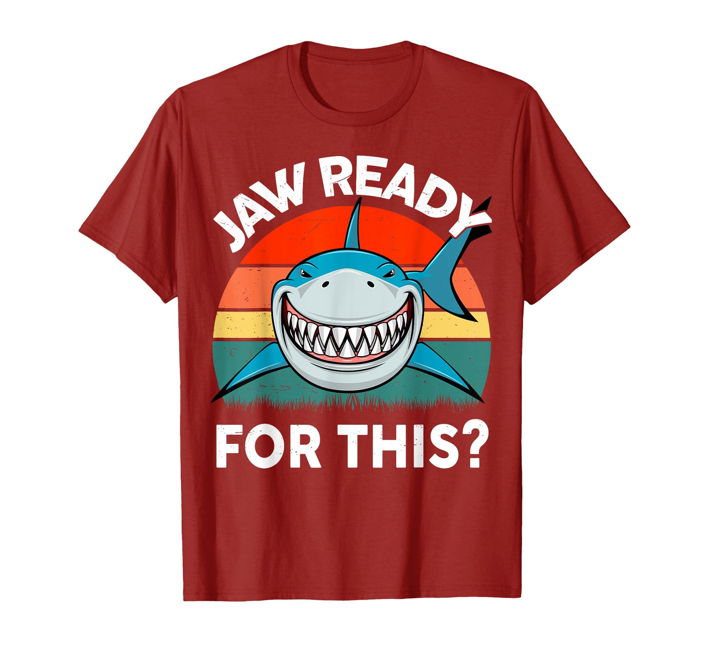 Funny Jaw Ready For This? Kids Toddler Boy Great White Shark T-Shirt