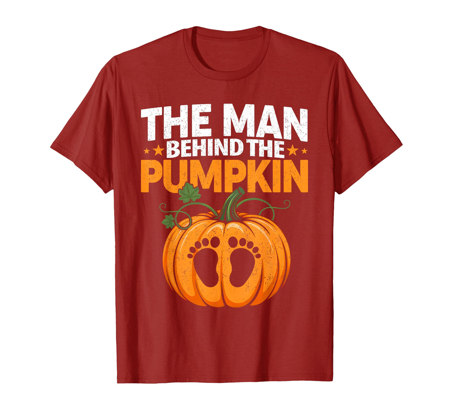 Funny Halloween Pregnancy Costume The Man Behind The Pumpkin T-Shirt
