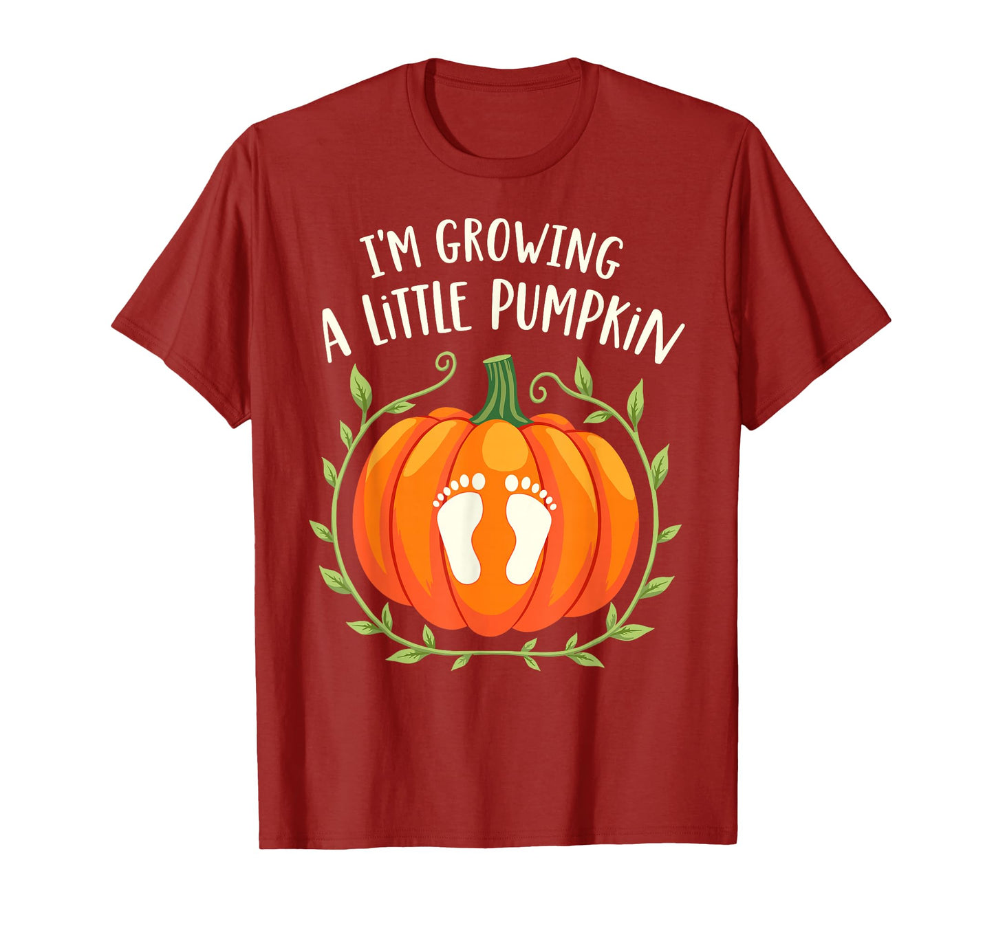 I'm Growing a Little Pumpkin Mother Father Thanksgiving Tee T-Shirt