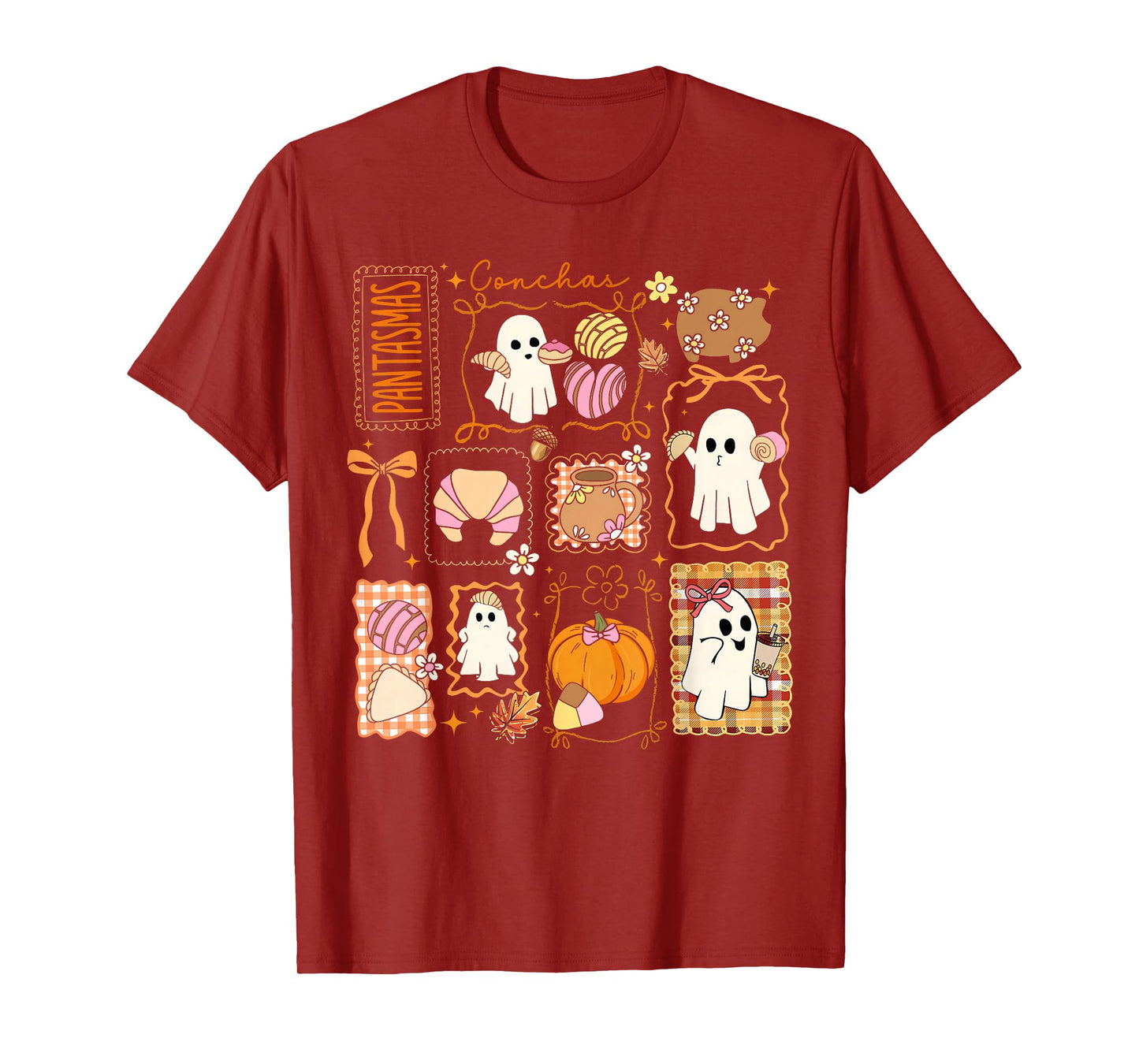 Spooky Conchas Pantasmas Mexican Halloween Girl Women Kids T-Shirt