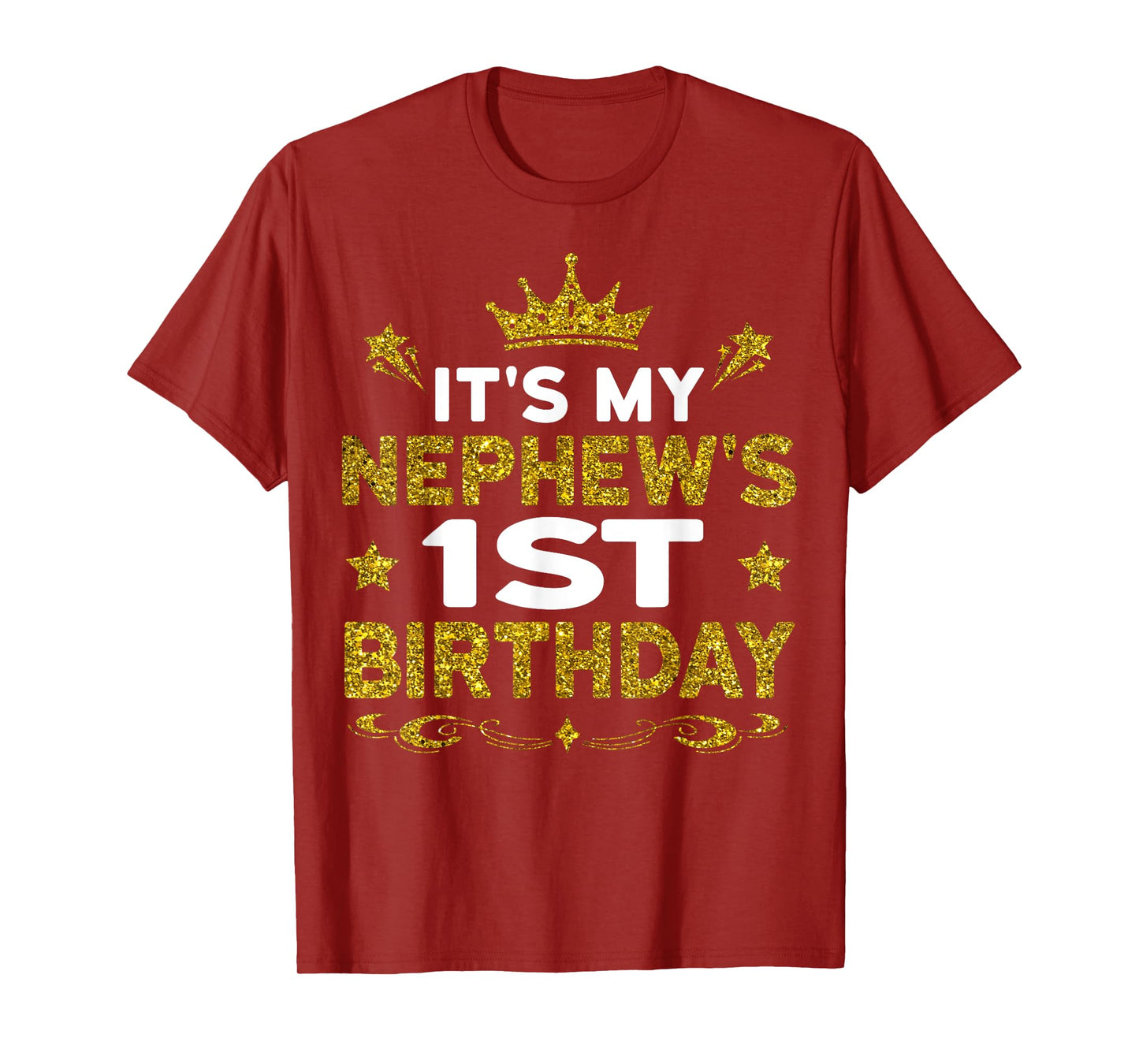 It's My Nephew's 1st Birthday Happy Birthday 1 Years Old T-Shirt