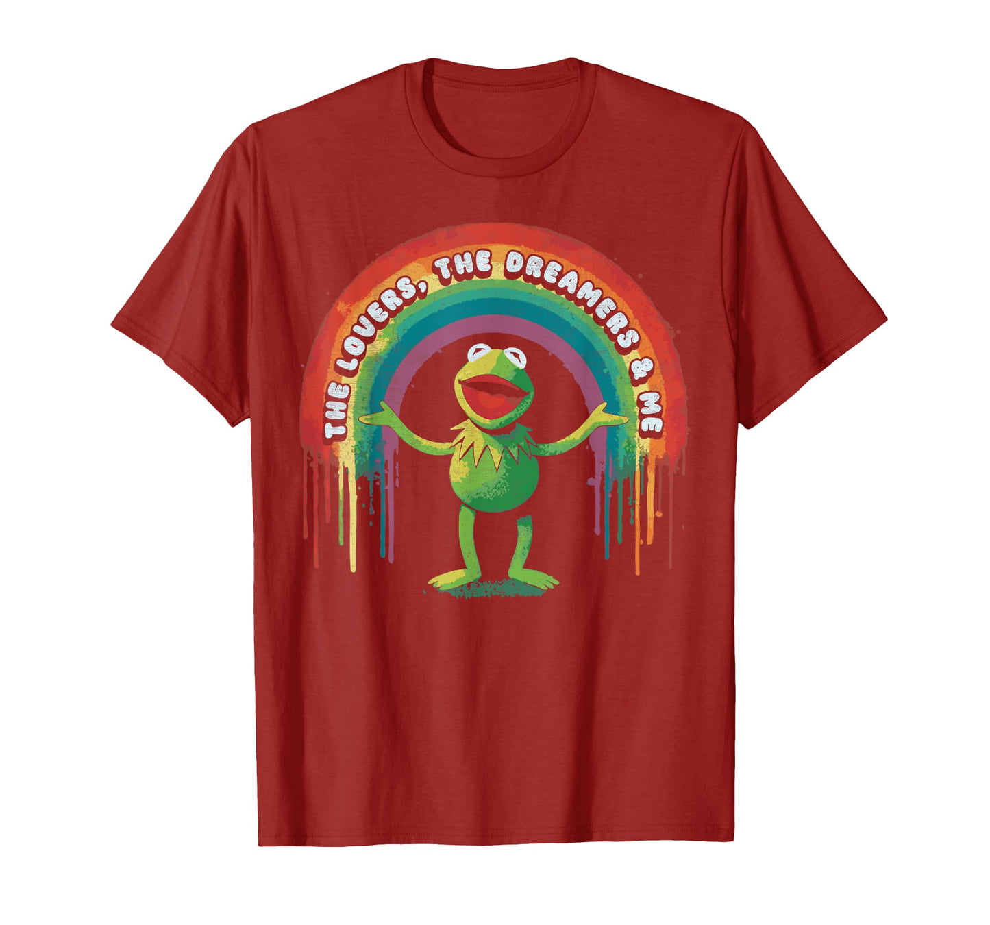 Funny Retro Rainbow Frog Connection The Lovers The Dreamers T-Shirt