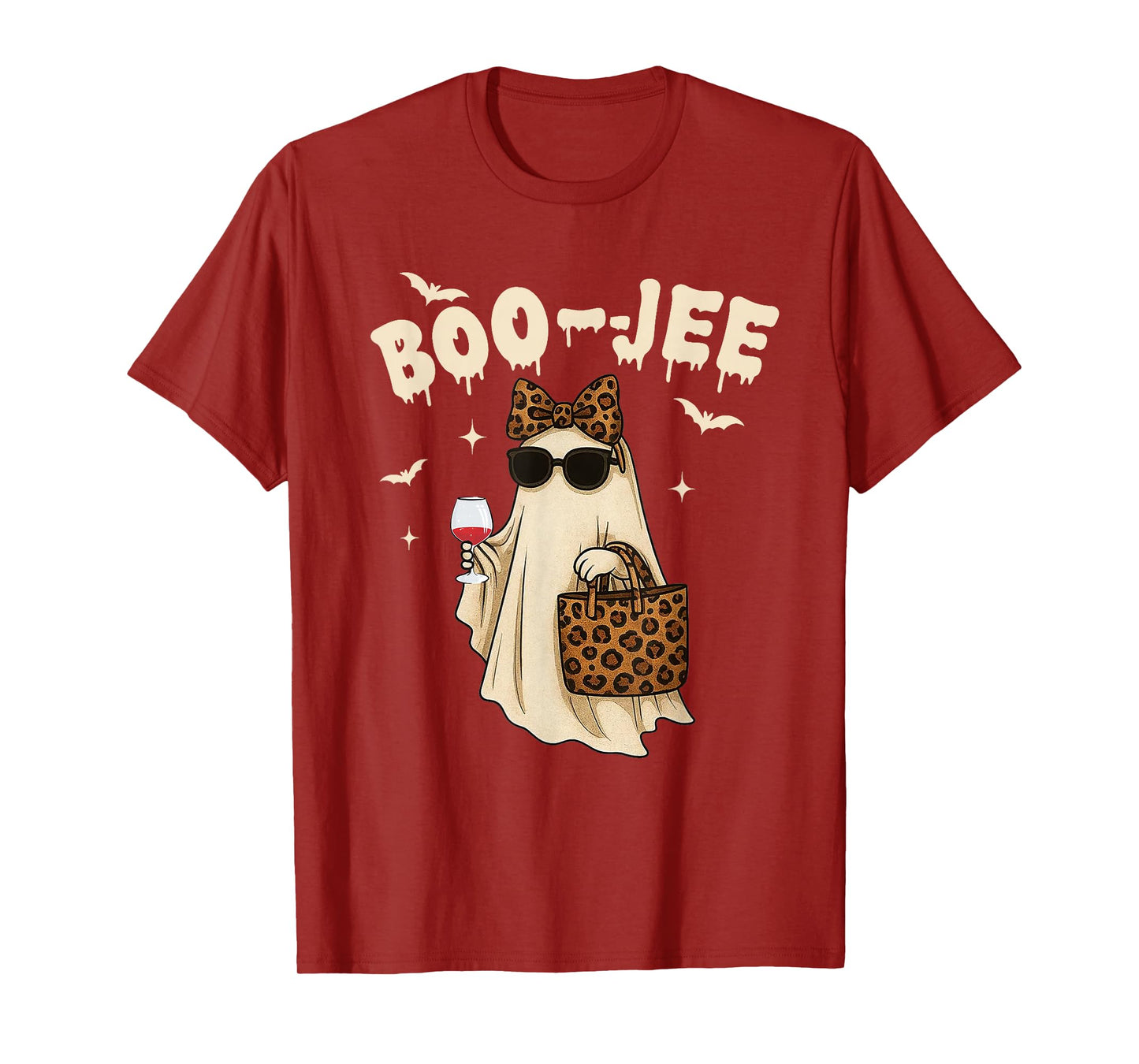 Funny Fall Halloween Ghost Boujee Boo JEE Spooky Season Cute T-Shirt