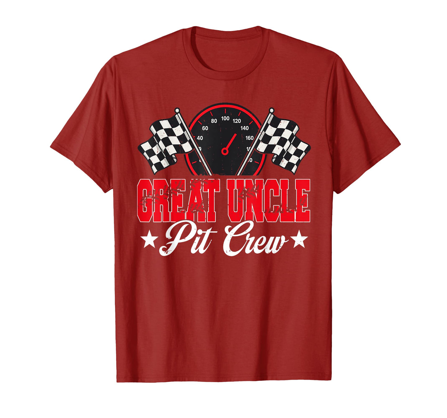 Race Car Birthday Party Racing Family Great Uncle Pit Crew T-Shirt