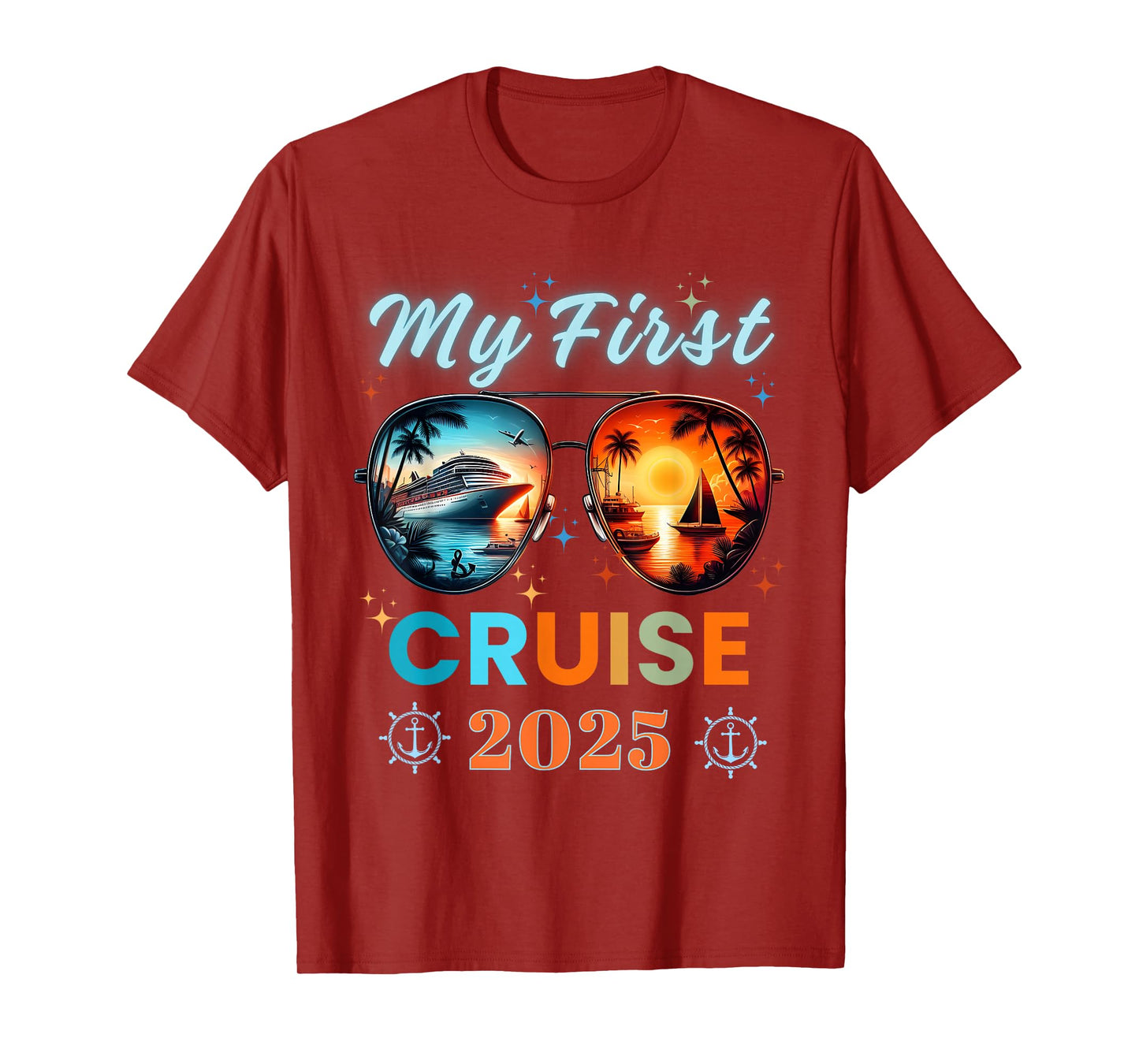 My First Ship Cruise Vacation 2025 Family Trip Girls Squad T-Shirt