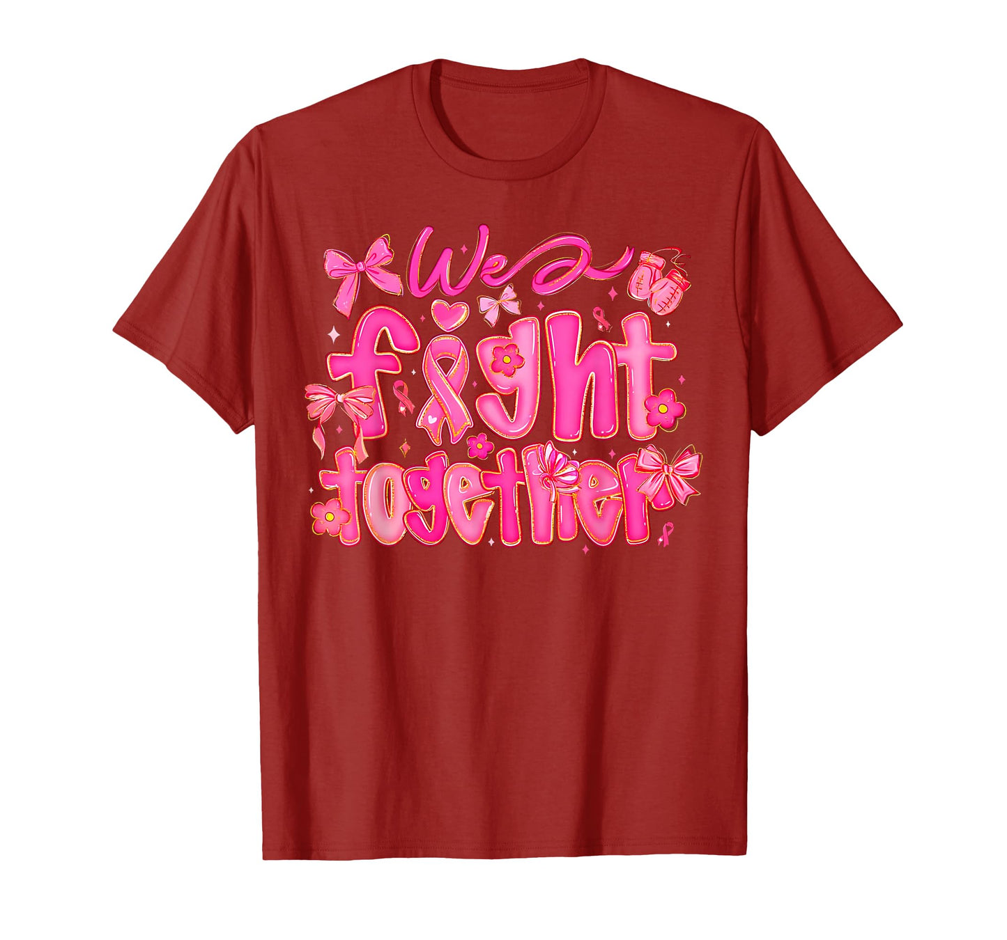 We Fight Together Breast Cancer Awareness Support Squad T-Shirt