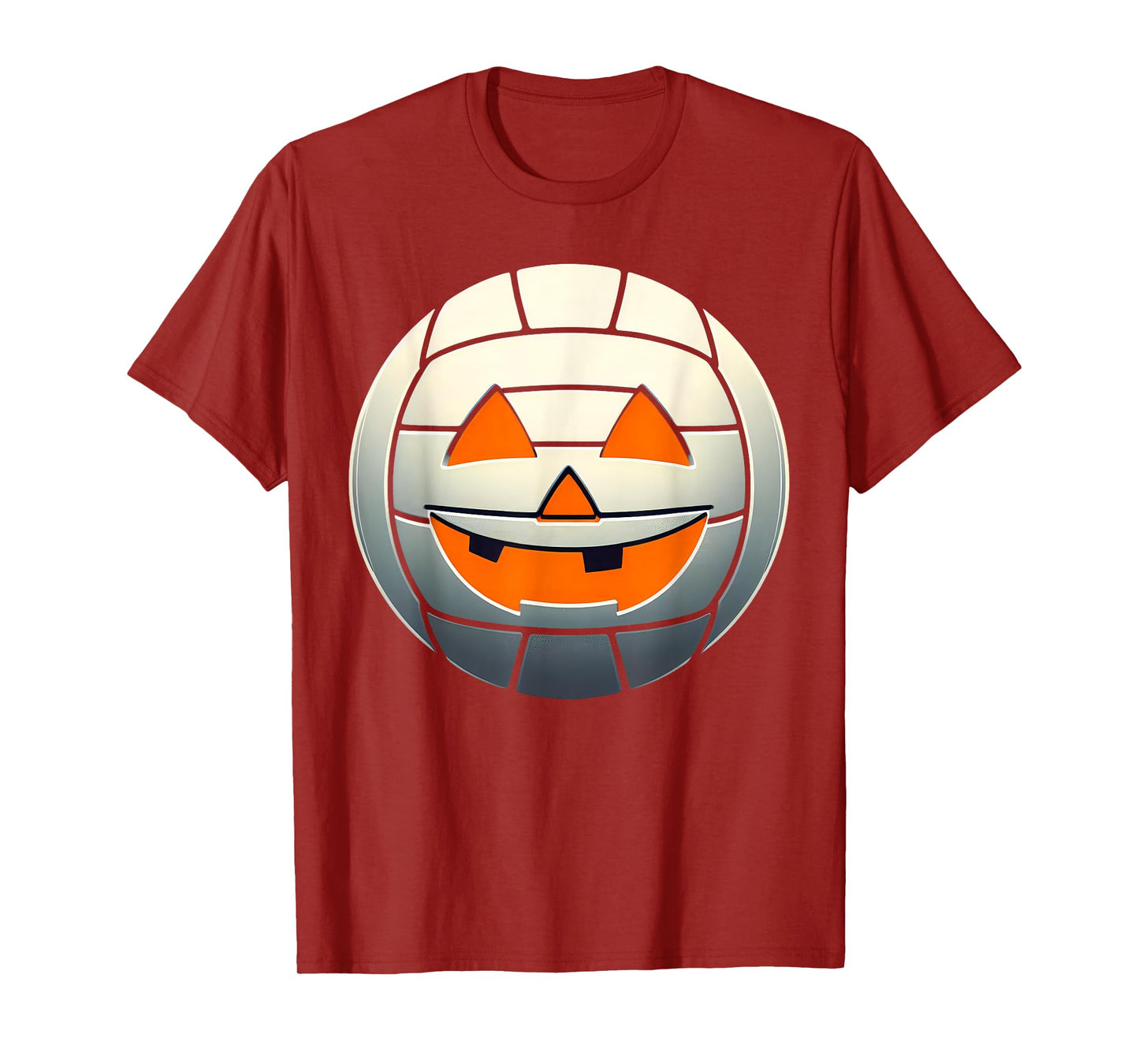 Halloween Jack O Lantern Volleyball Player Coach Pitcher T-Shirt