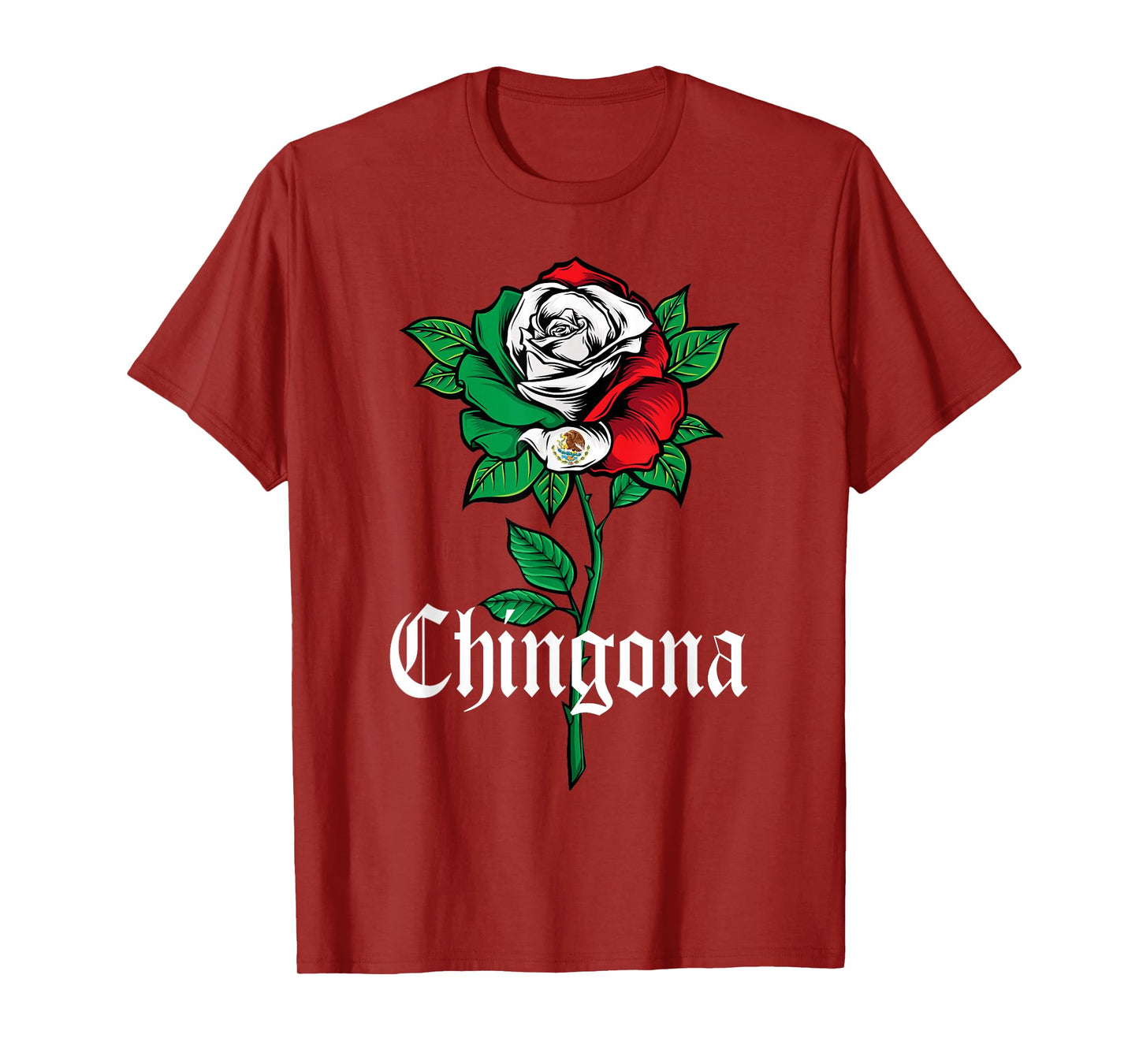Chingona Shirt Women Girl Teen Mexico Mexican American Flag T-Shirt