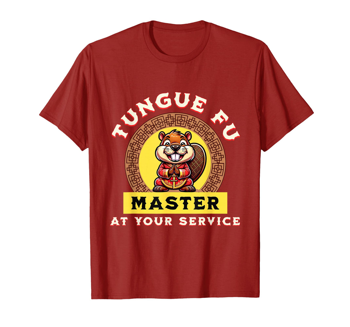 Tongue Fu Beaver Funny Raunchy Adult Inappropriate Humor T-Shirt