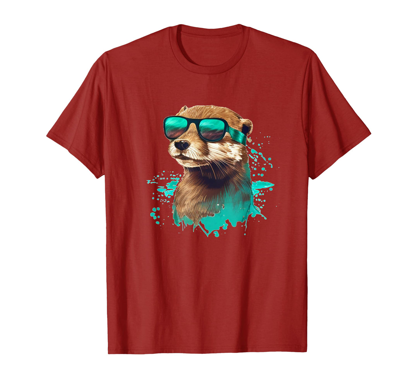 Funny looking Otter with Sunglasses T-Shirt