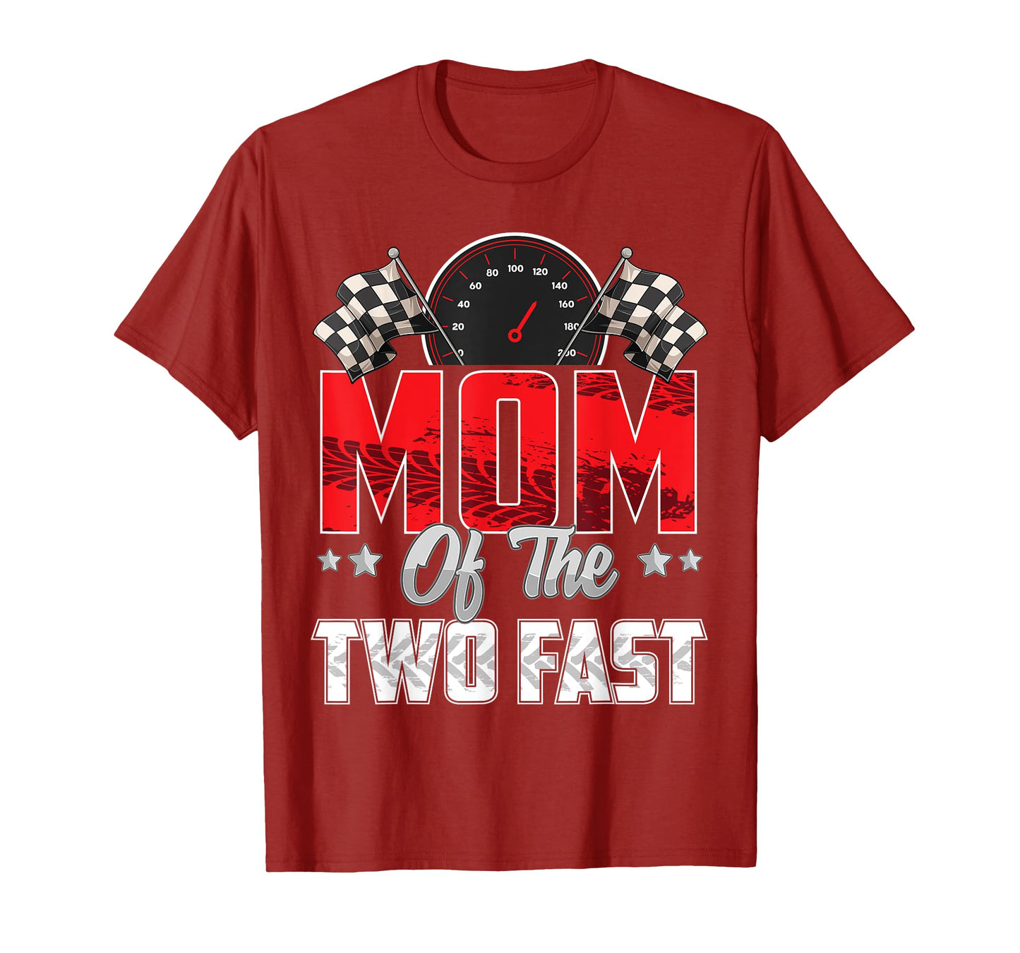 2 year old racing car two fast birthday 2nd Family Mom T-Shirt