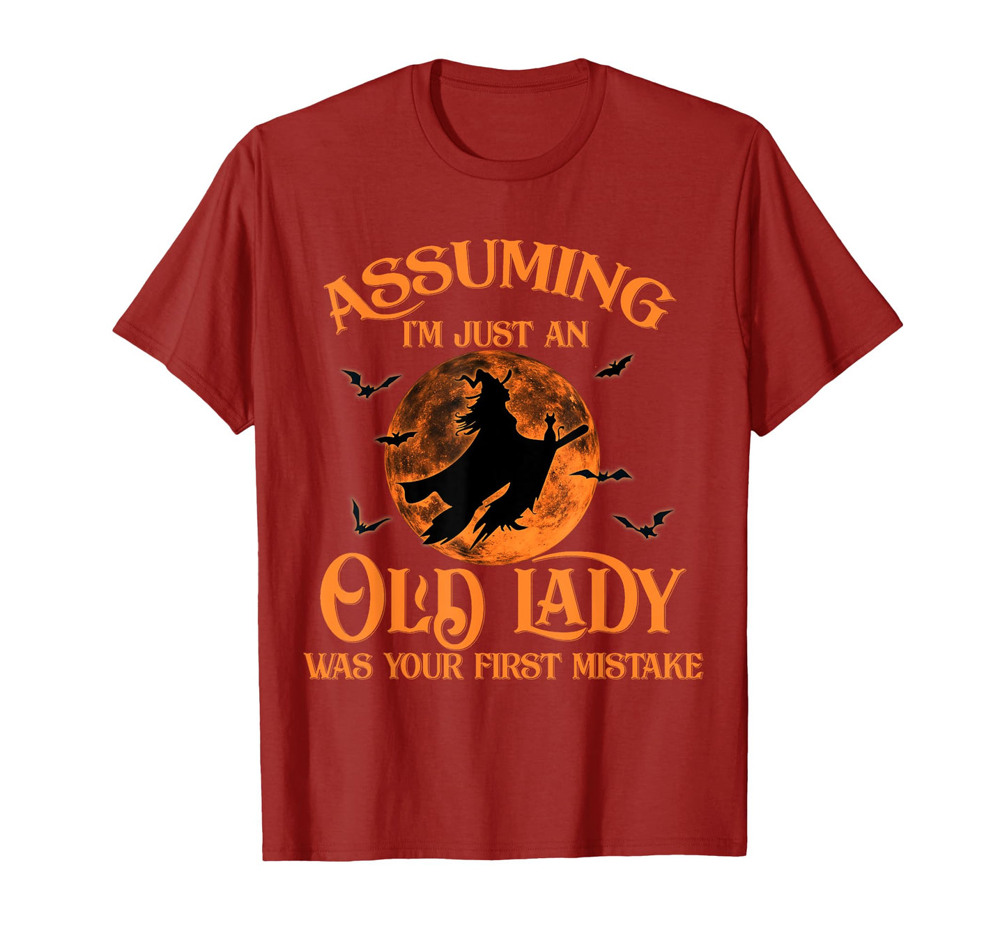 Assuming I'm Just An Old Lady Was Your First Mistake Witch T-Shirt