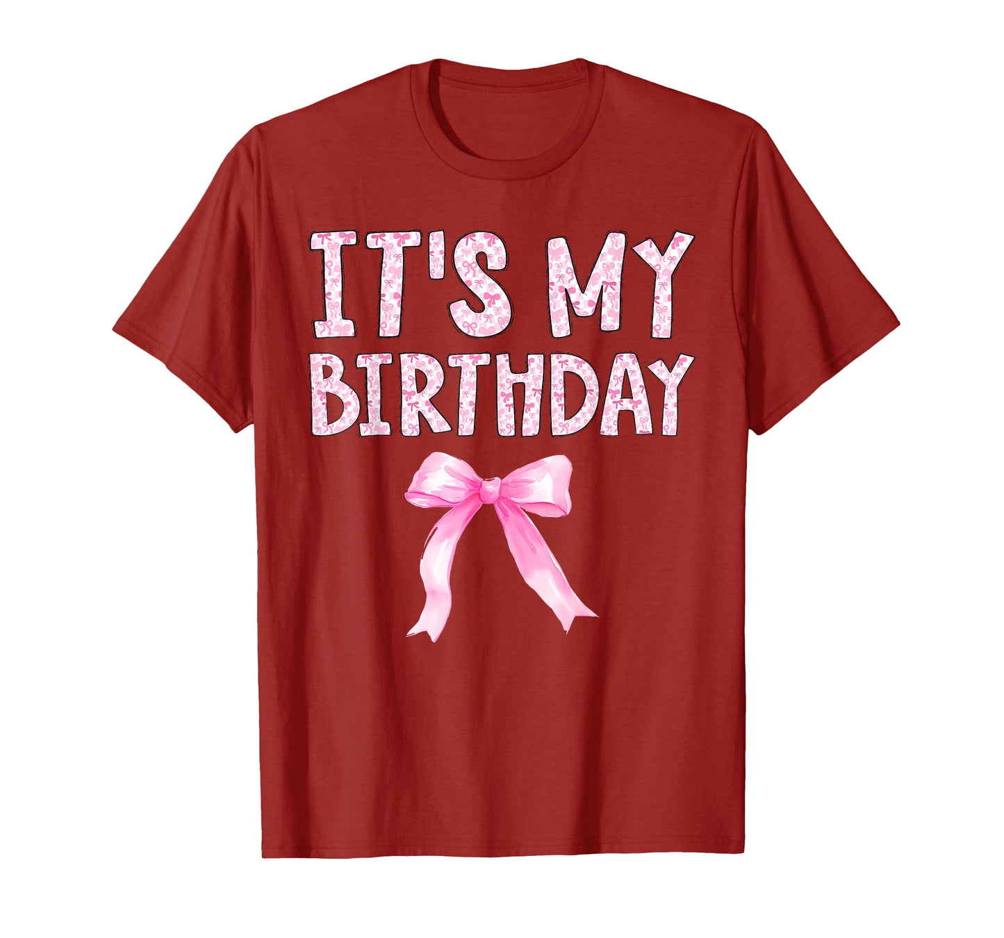 It's My Birthday Matching Coquette Bow Family Party T-Shirt