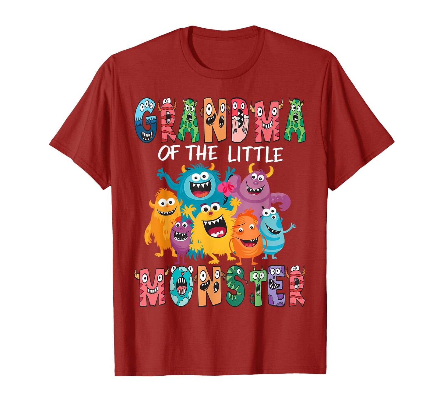 Grandma Of The Little Monster Kids 1St Birthday Party T-Shirt
