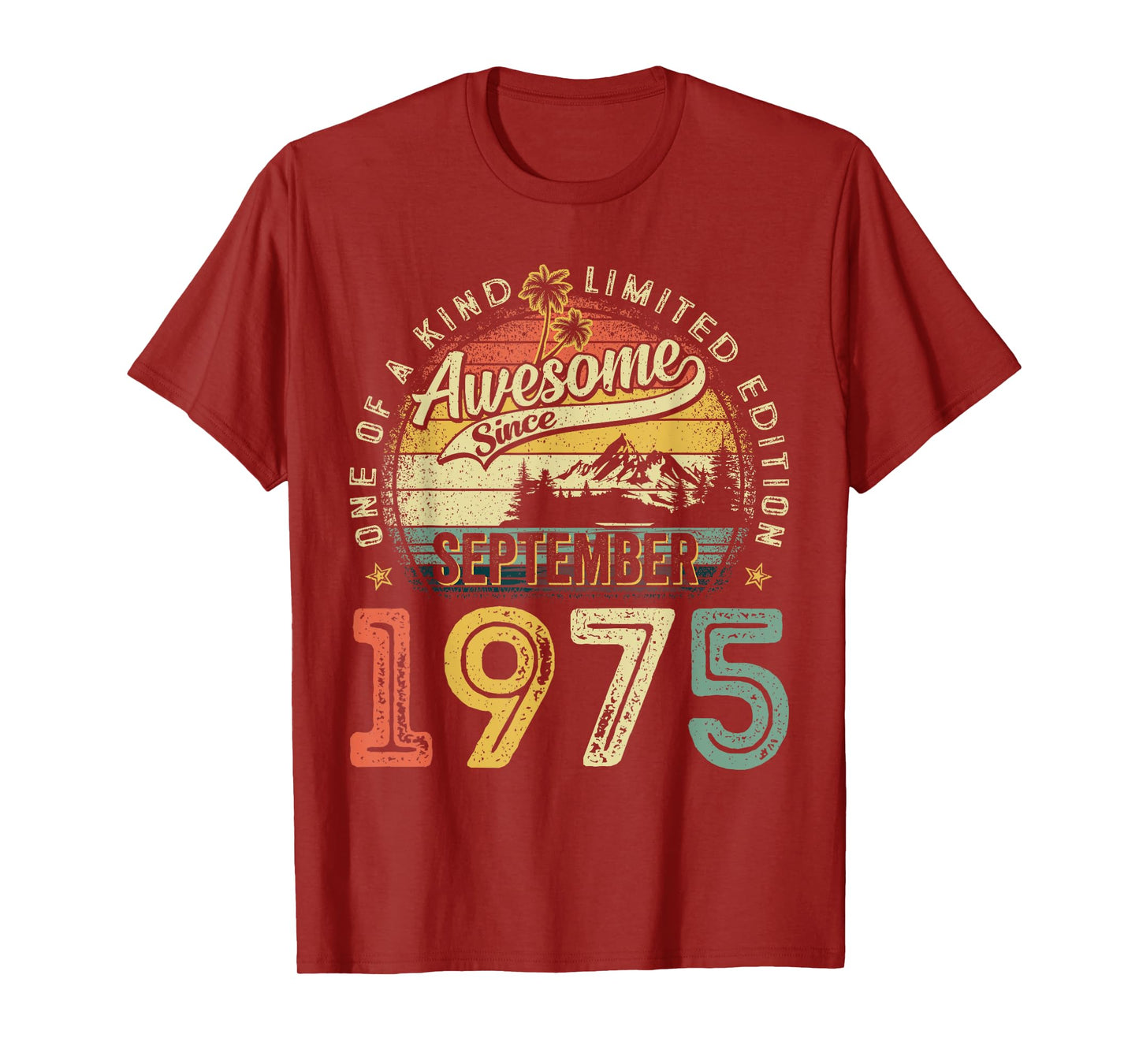 50 Year Old Awesome since September 1975 50th Birthday Gifts T-Shirt