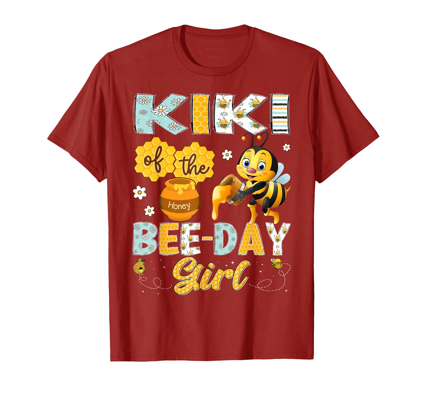 Kiki Of The Bee-Day Girl Funny Bee Birthday Girl T-Shirt