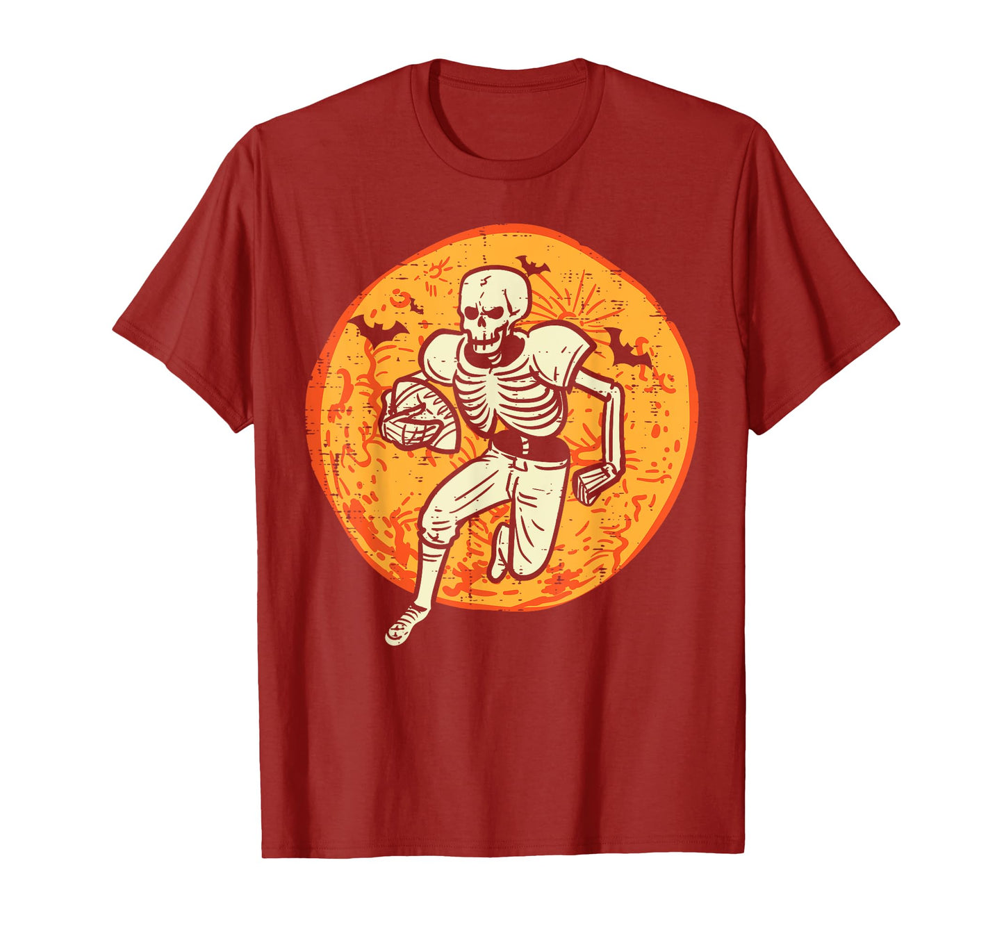 Halloween Skeleton American Football Costume Men Boys Kids T-Shirt