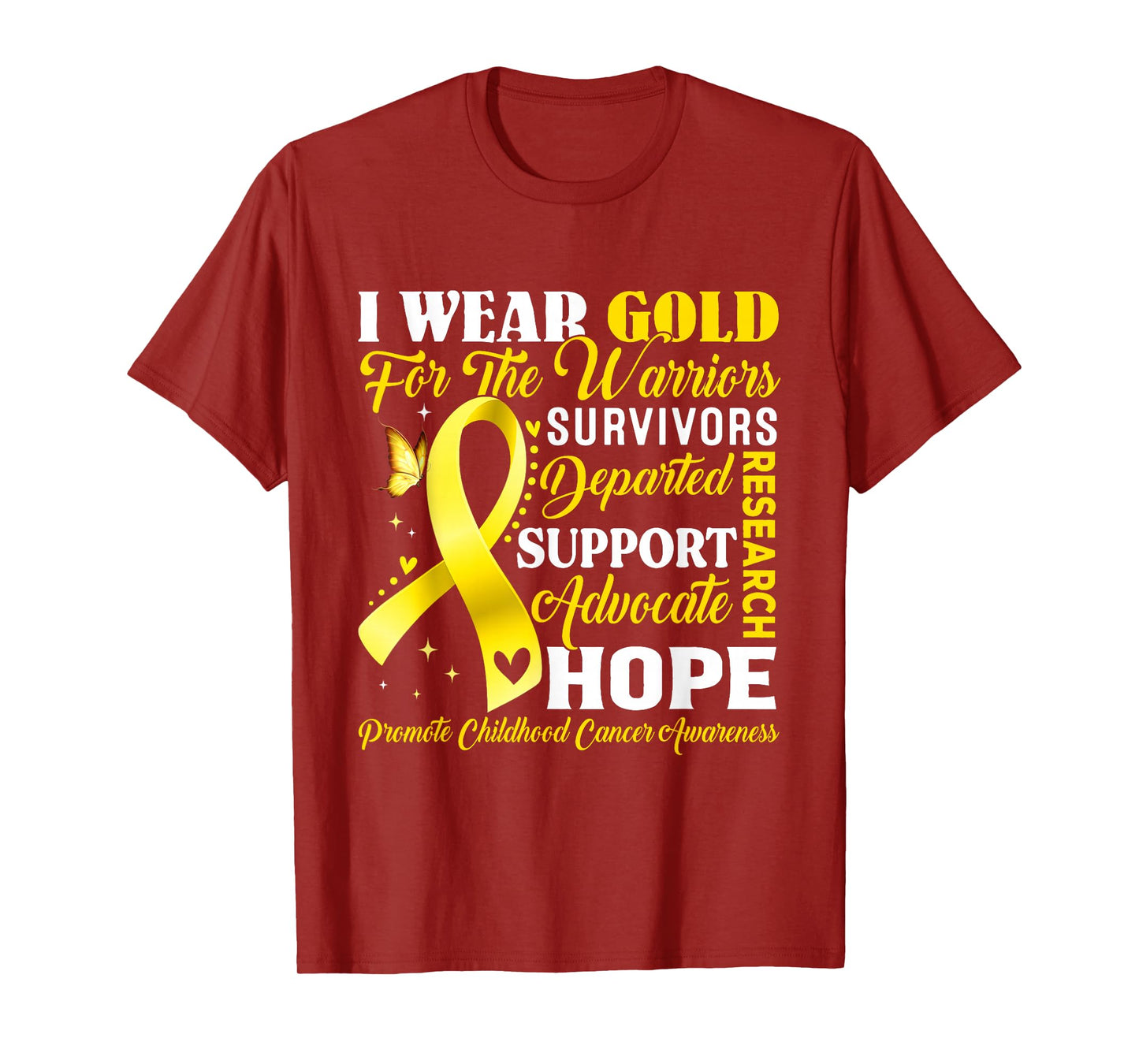 Childhood Cancer Awareness Shirt We Wear Gold for Children T-Shirt