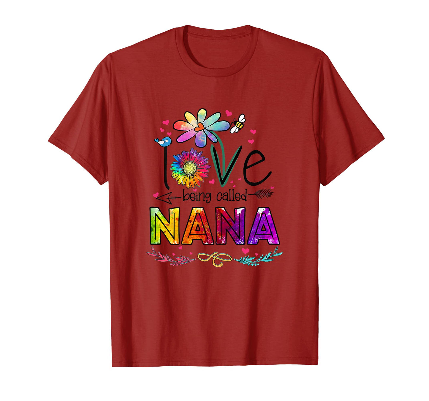 I Love Being Called Nana Daisy Flower Cute Mother's Day T-Shirt