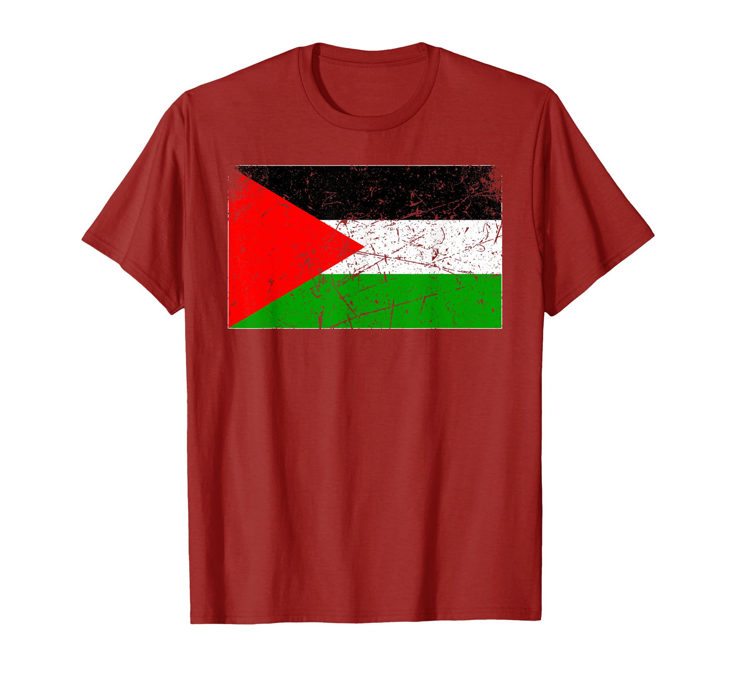 Vintage Palestine Flag For Men Women Kids Boys Girls T-Shirt