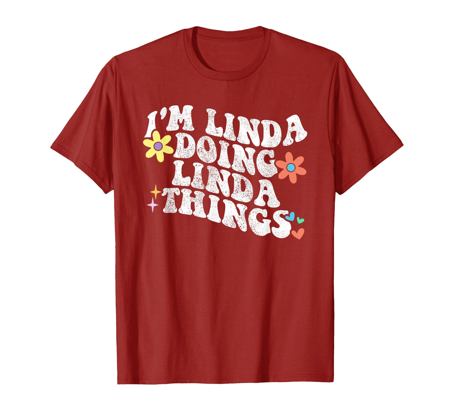Retro Groovy Im LINDA Doing LINDA Things Funny Mother's Day T-Shirt