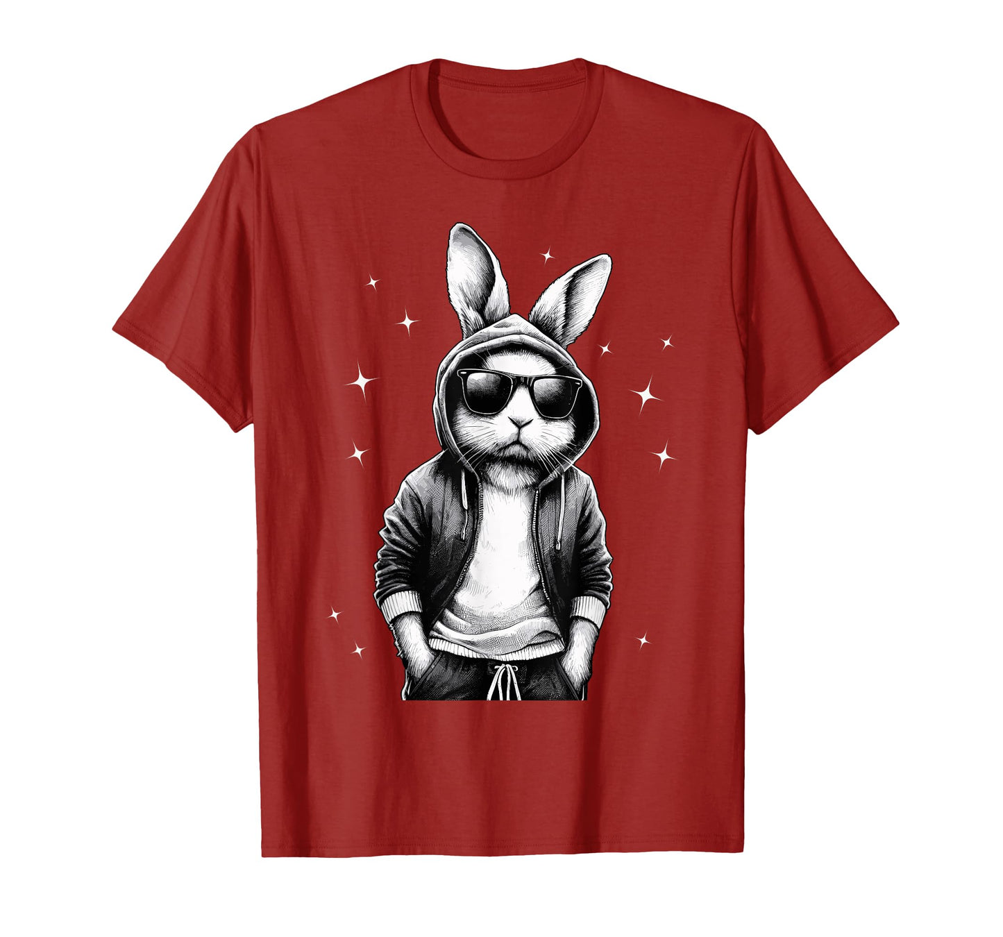 Bunny Face With Sunglasses Rabbit for Boys Men Kids T-Shirt