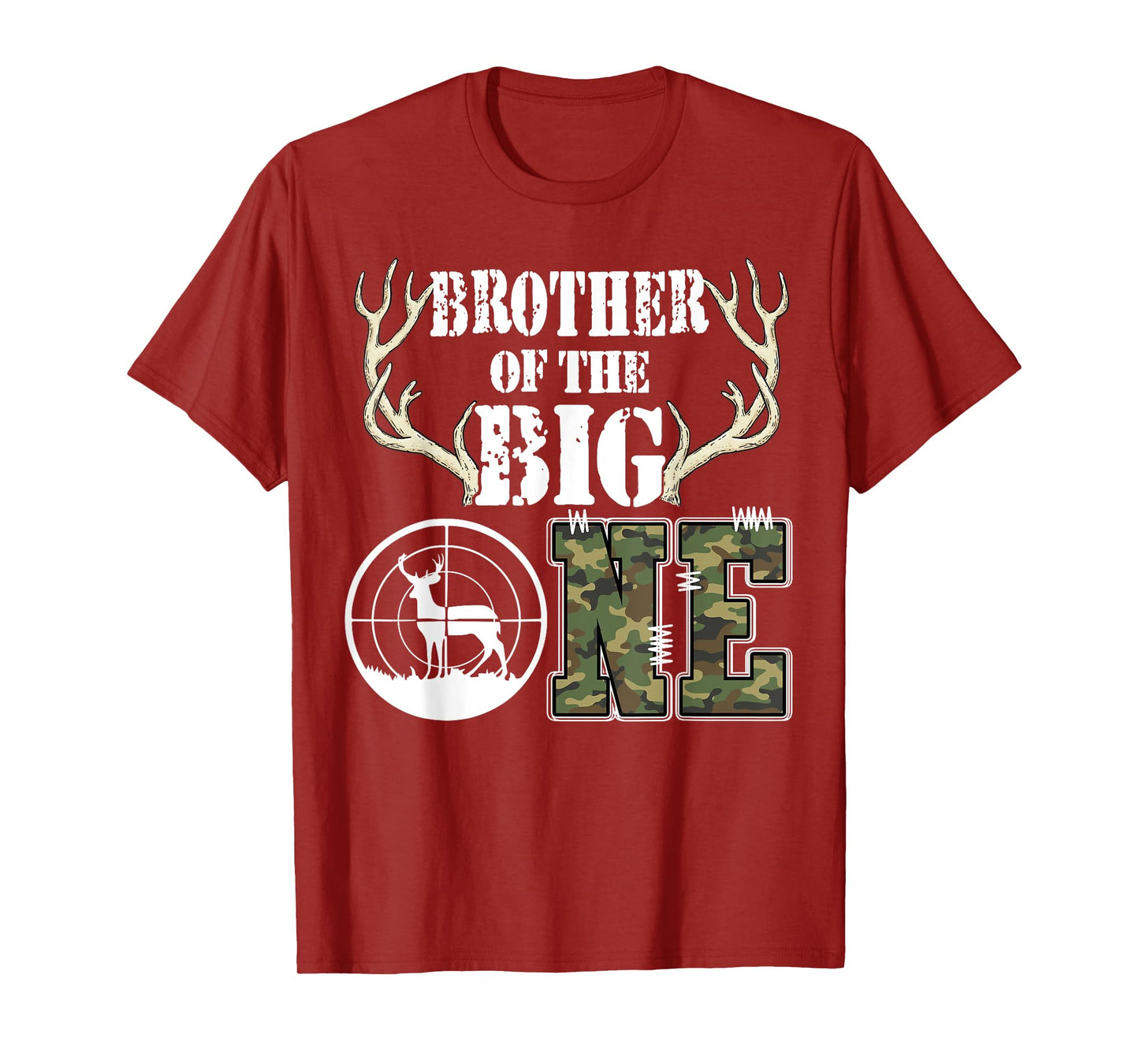 Brother of The Big One Birthday Boy Deer Hunter Camouflage T-Shirt
