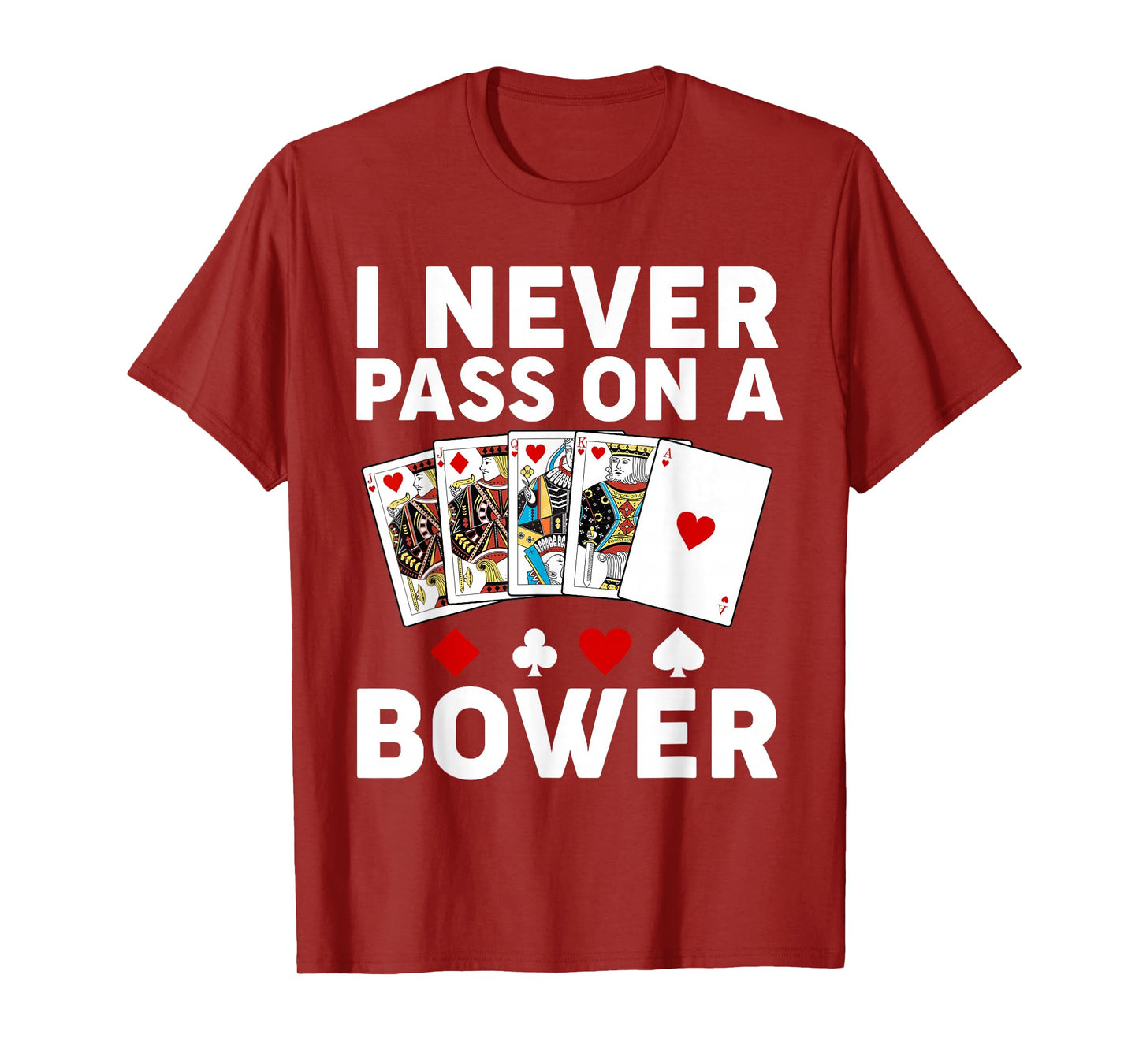 Funny Euchre Art for Men Women Euchre Partner Euchre Player T-Shirt