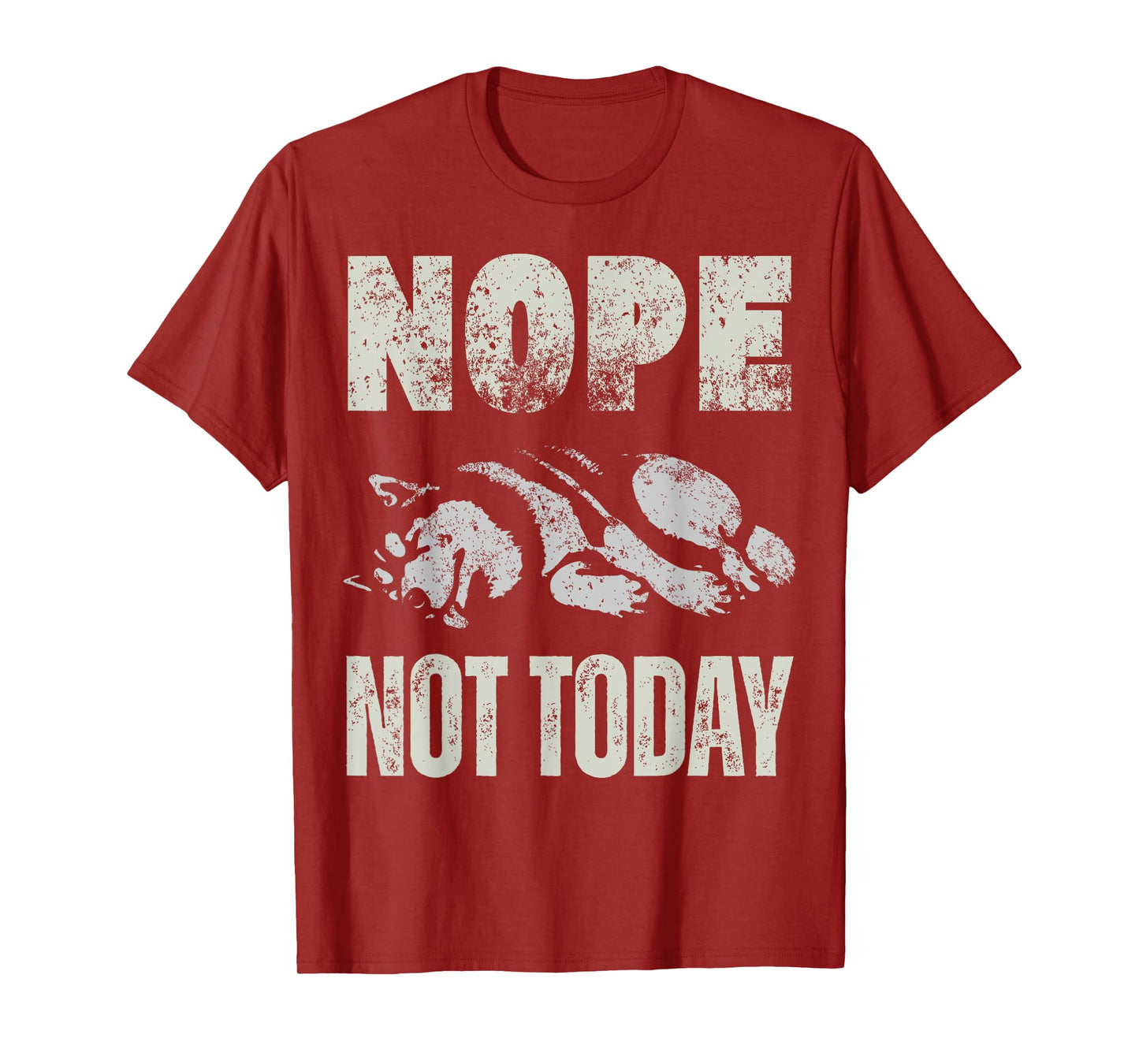Vintage Nope Not Today Funny Lazy Siberian Husky Dog Owner T-Shirt