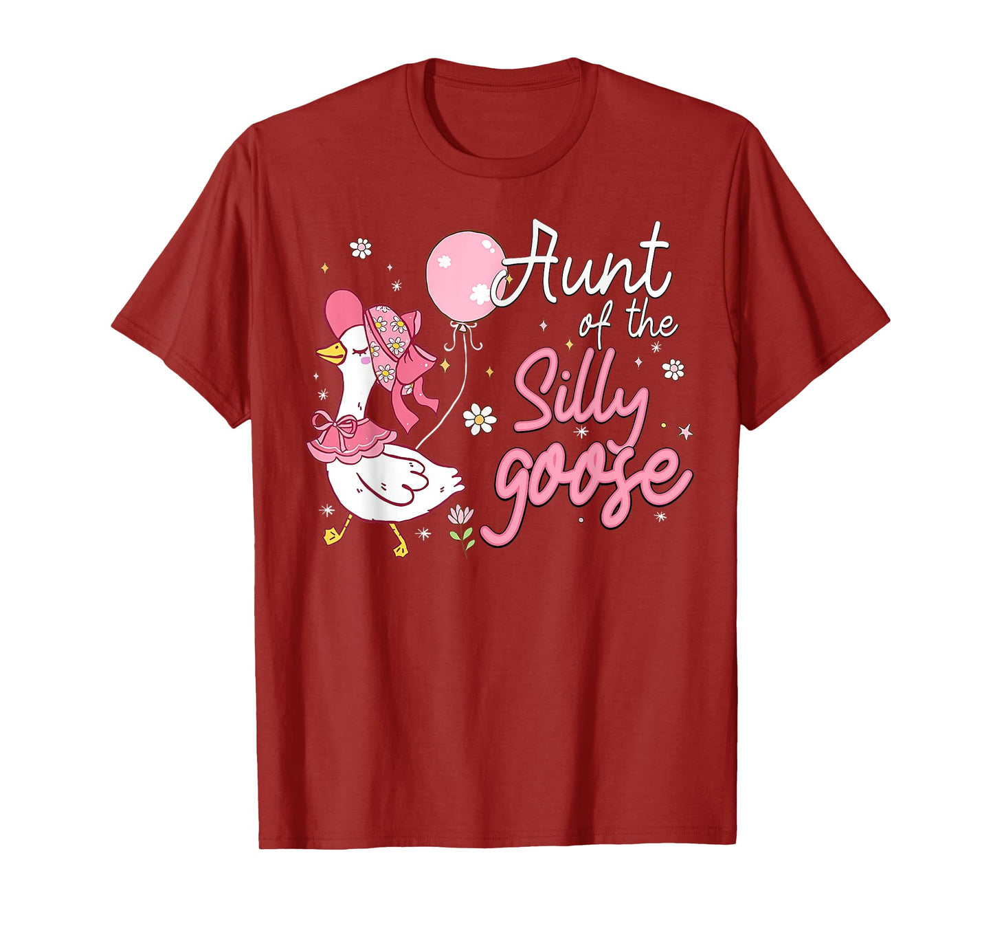 One Silly Goose Auntie 1st First Birthday Family Matching T-Shirt