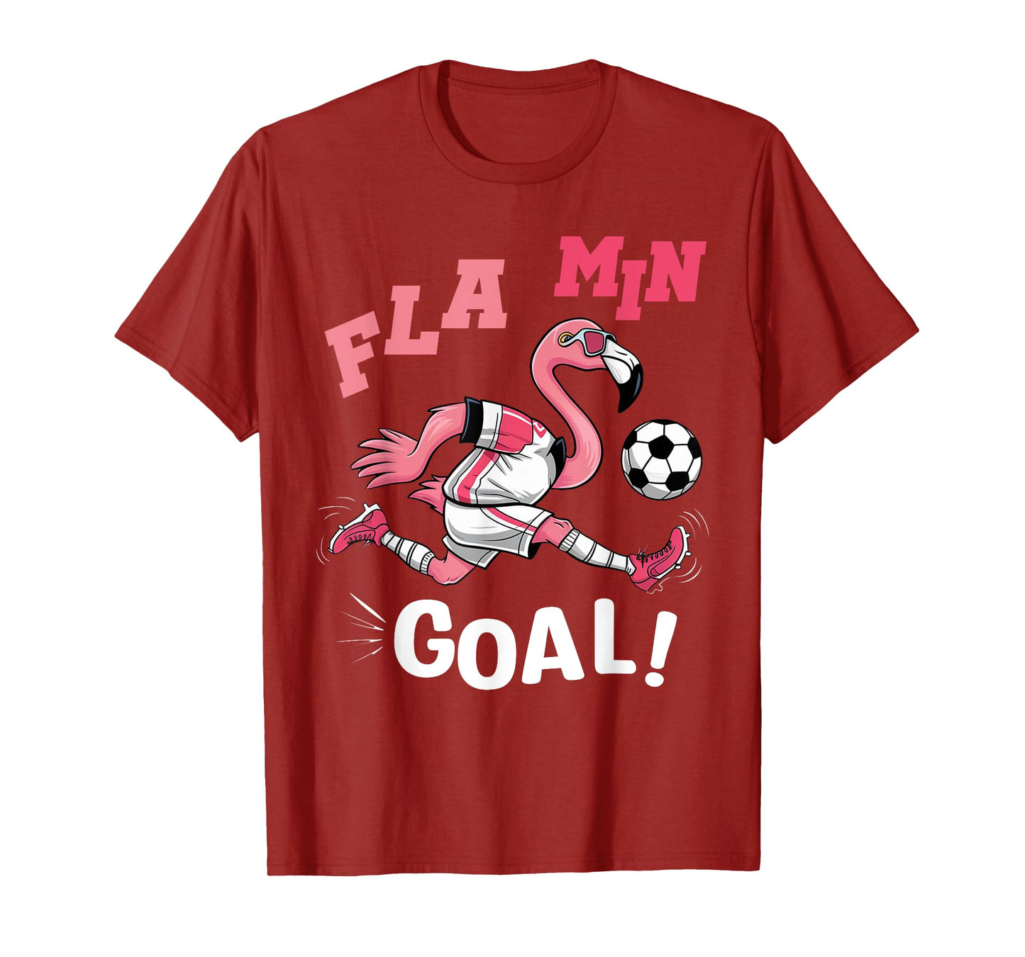 Flamingo Playing Football FLA MIN GOAL Soccer Football T-Shirt