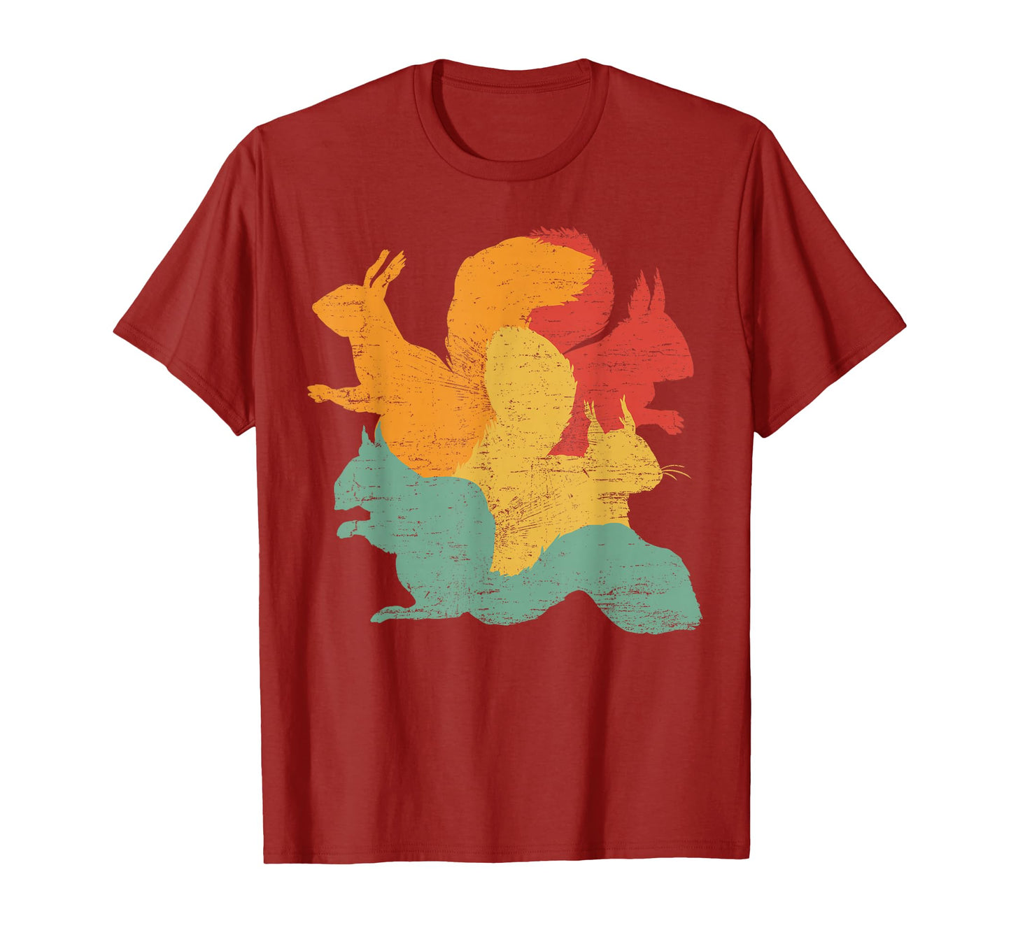 Vintage Squirrels Funny Forest Animal Rodent Lovers Outfit T-Shirt
