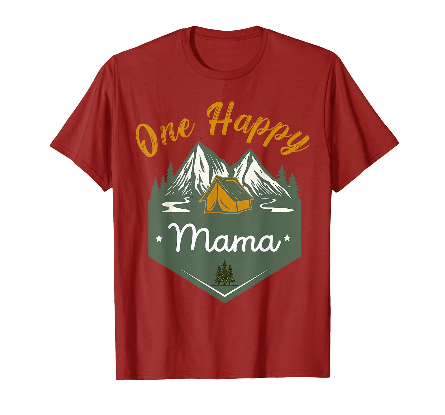 One Happy Mama of The Camper First Birthday Boy Girl Camping T-Shirt