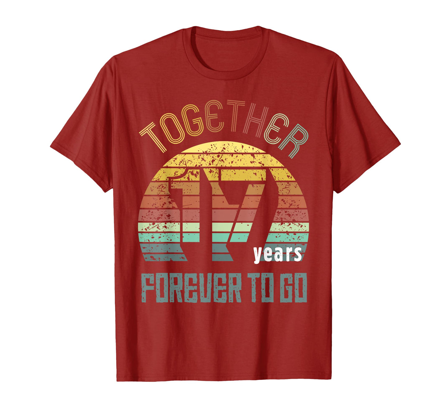17th Years Wedding Anniversary Gifts For Couples Matching 17 T-Shirt