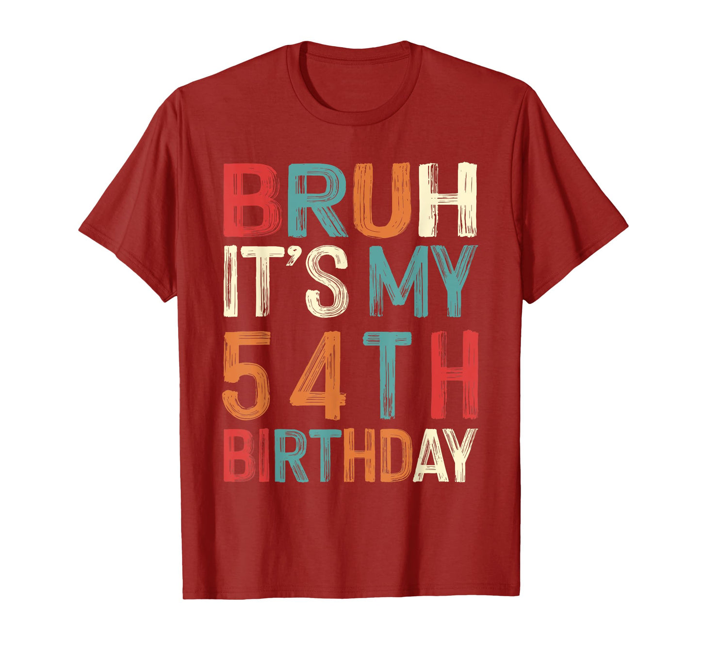 54 Years Old Bday Decorations Retro 54th Birthday T-Shirt