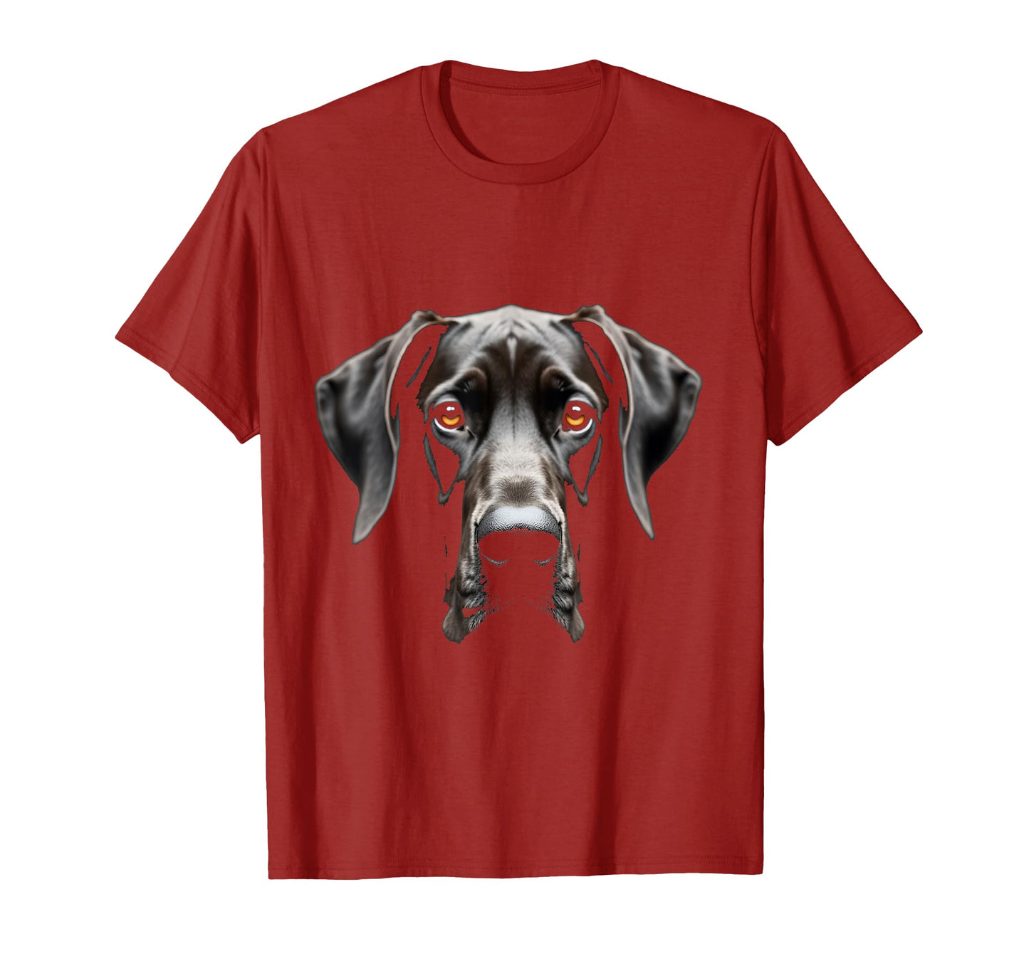 Black Great Dane Dog Great Dane Face T-Shirt